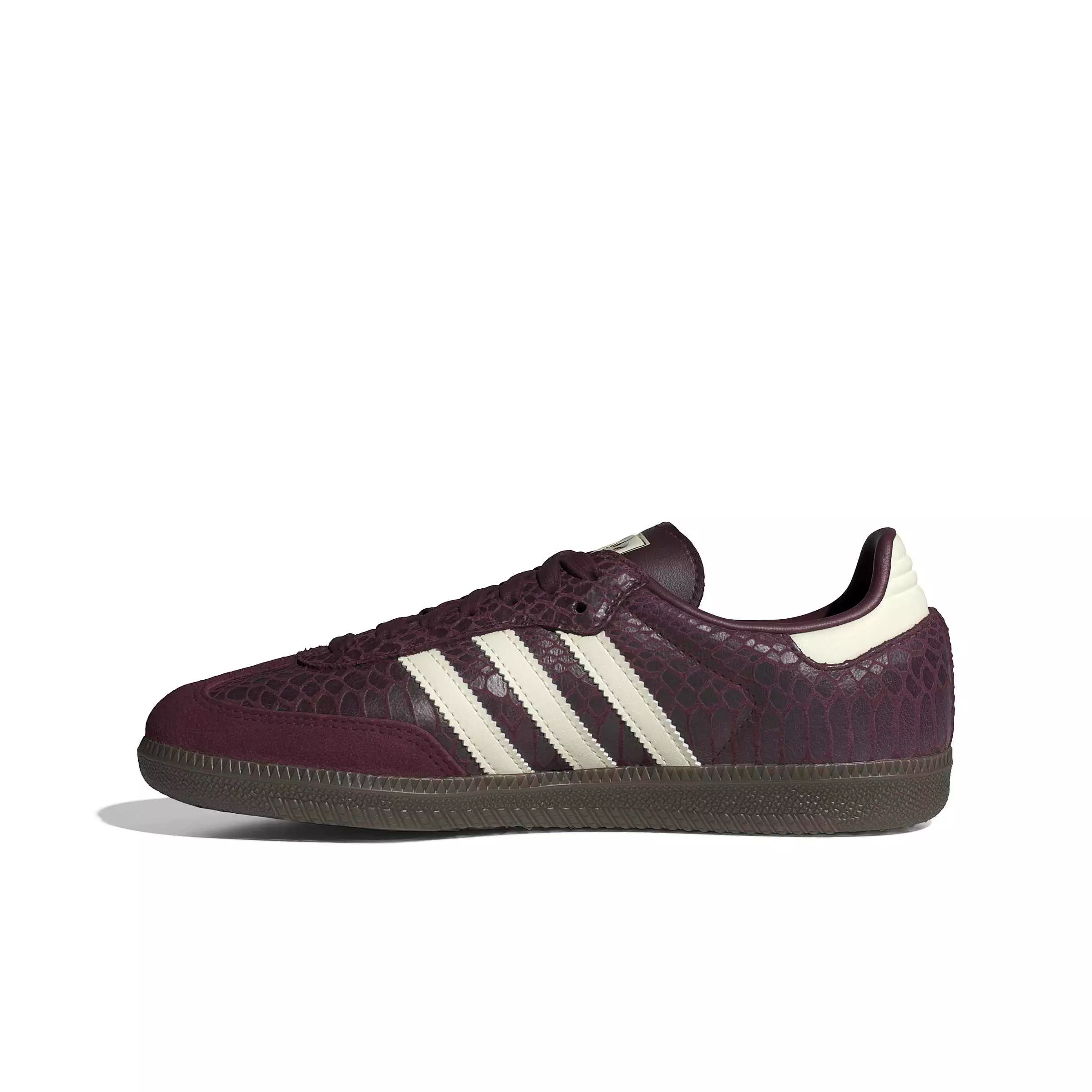 adidas Originals Samba OG "Maroon/Cream White/Gold Metallic" Women's Shoe - MAROON/CREAM/GOLD