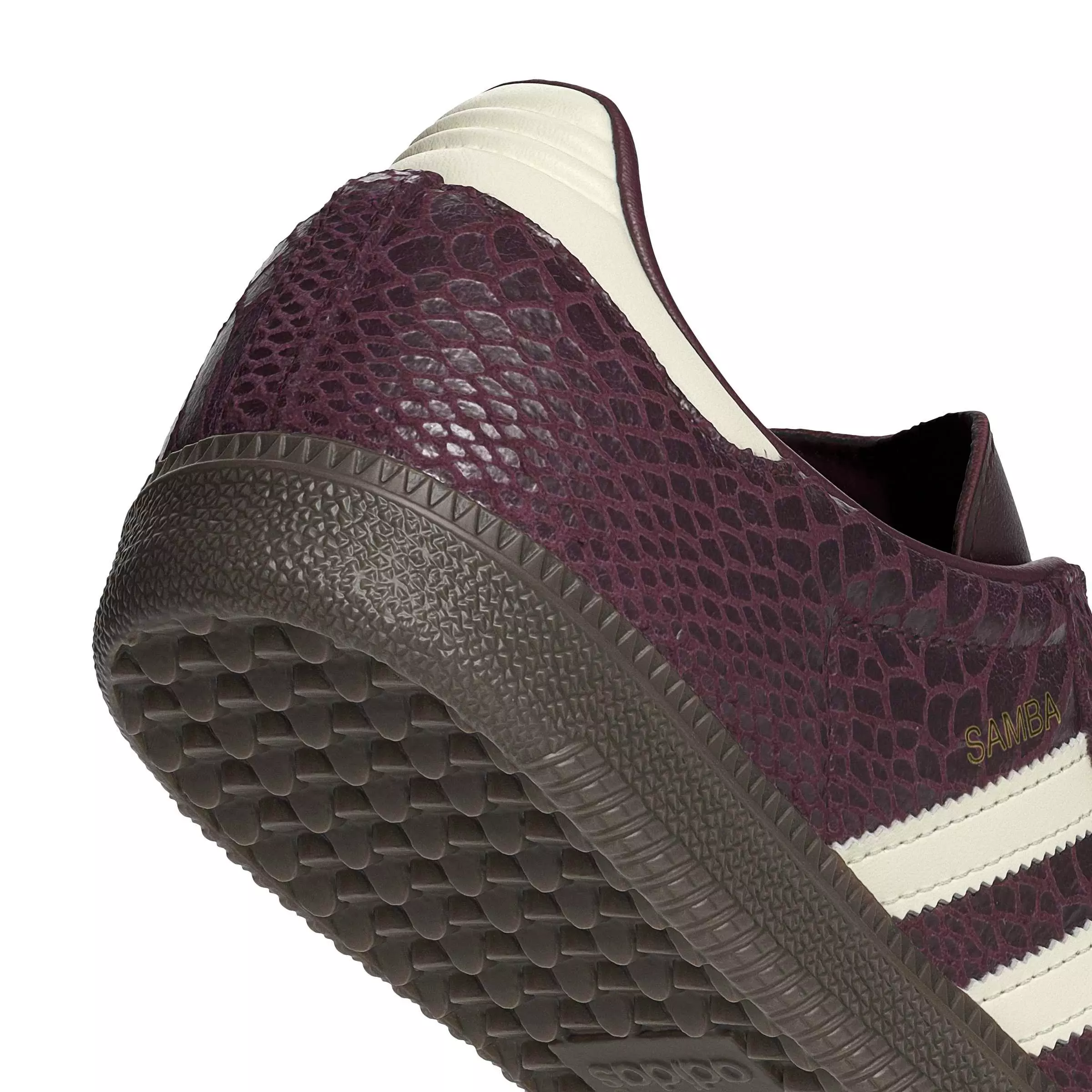 adidas Originals Samba OG "Maroon/Cream White/Gold Metallic" Women's Shoe - MAROON/CREAM/GOLD