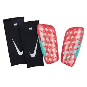 Nike Mercurial FlyLite SuperLock Soccer Shin Guards-Ember Glow/Aurora Green/Aurora Green