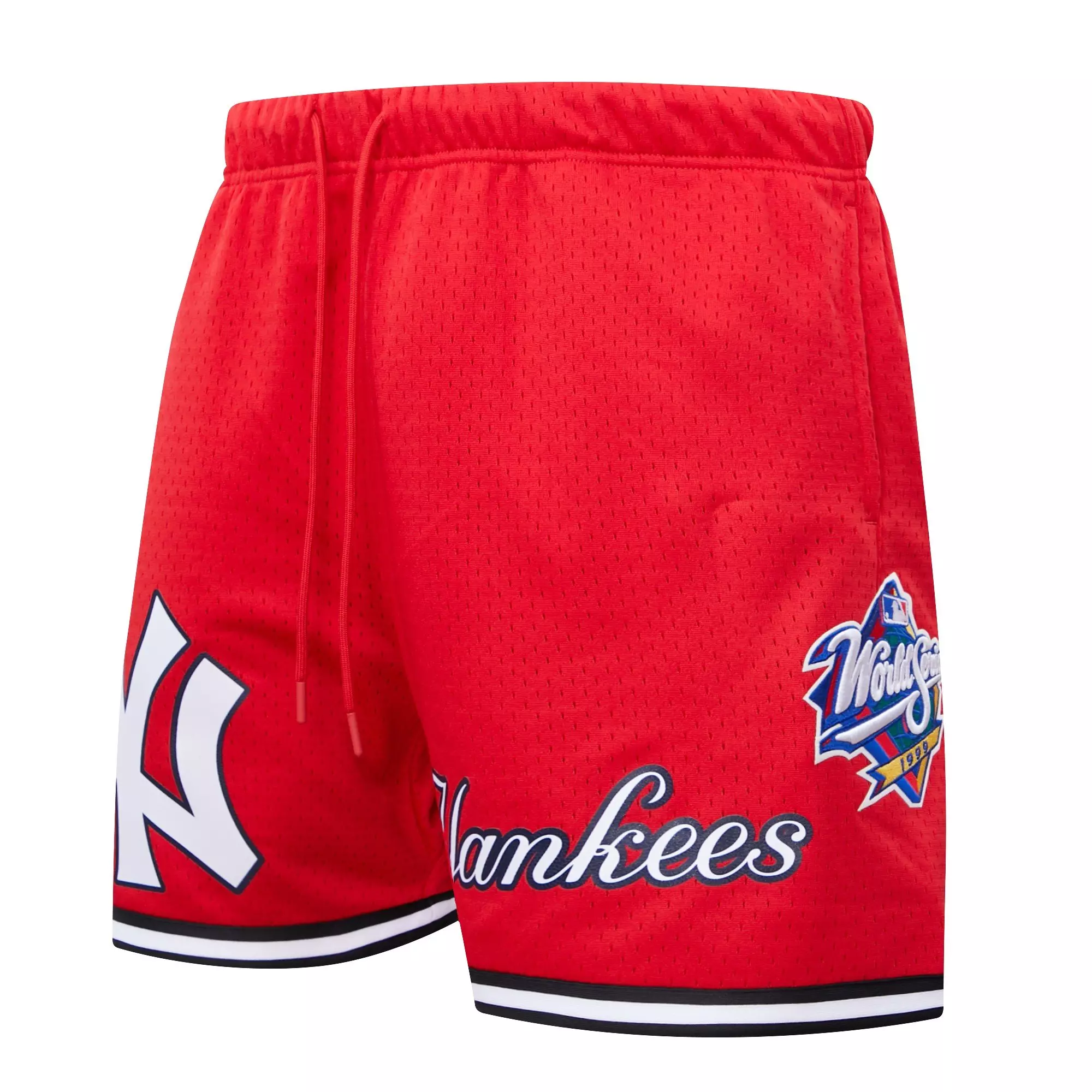 Pro Standard Men's MLB New York Yankees Logo Mesh Short - Red - RED