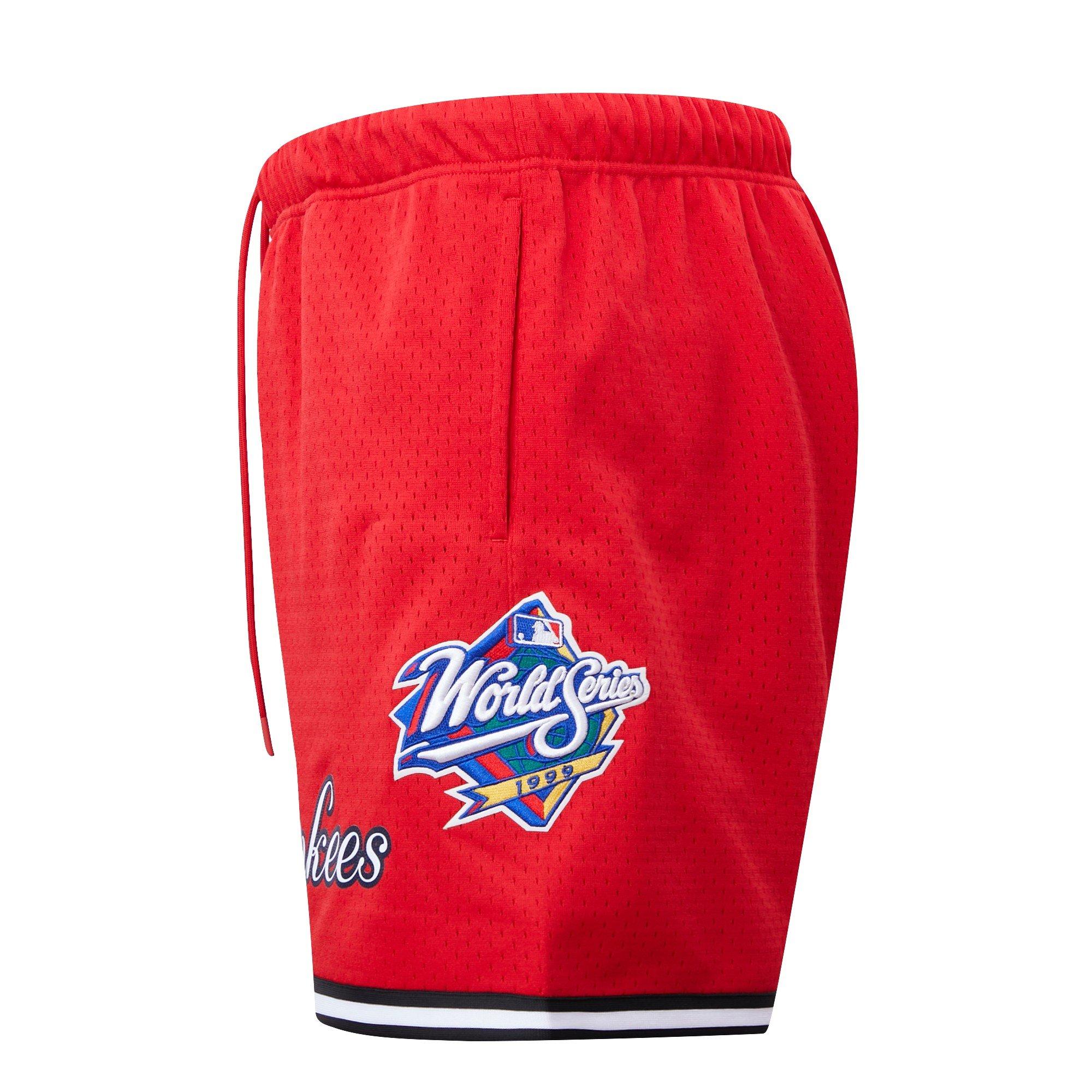 Pro Standard Men's MLB New York Yankees Logo Mesh Short - Red - RED