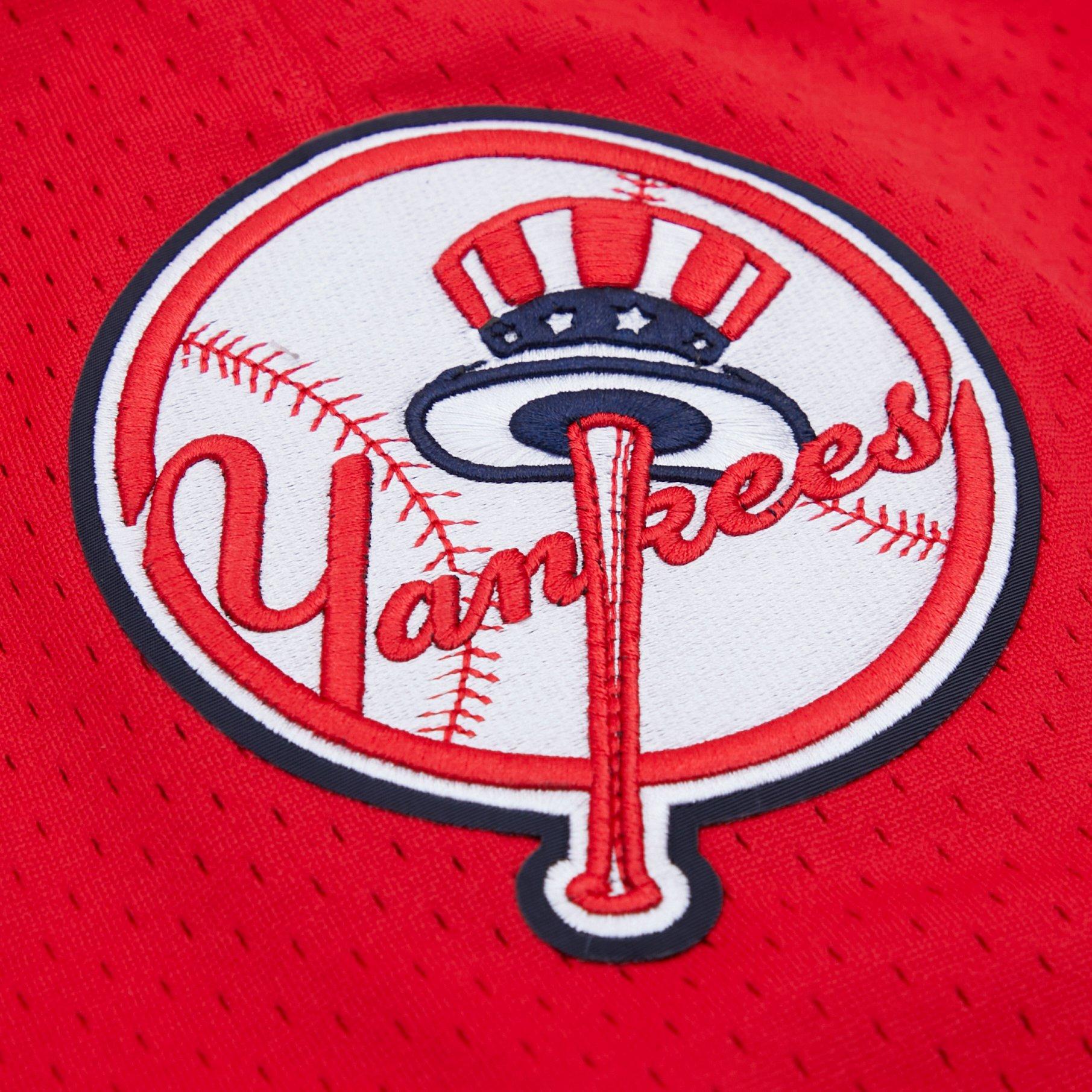 Pro Standard Men's MLB New York Yankees Logo Mesh Short - Red - RED