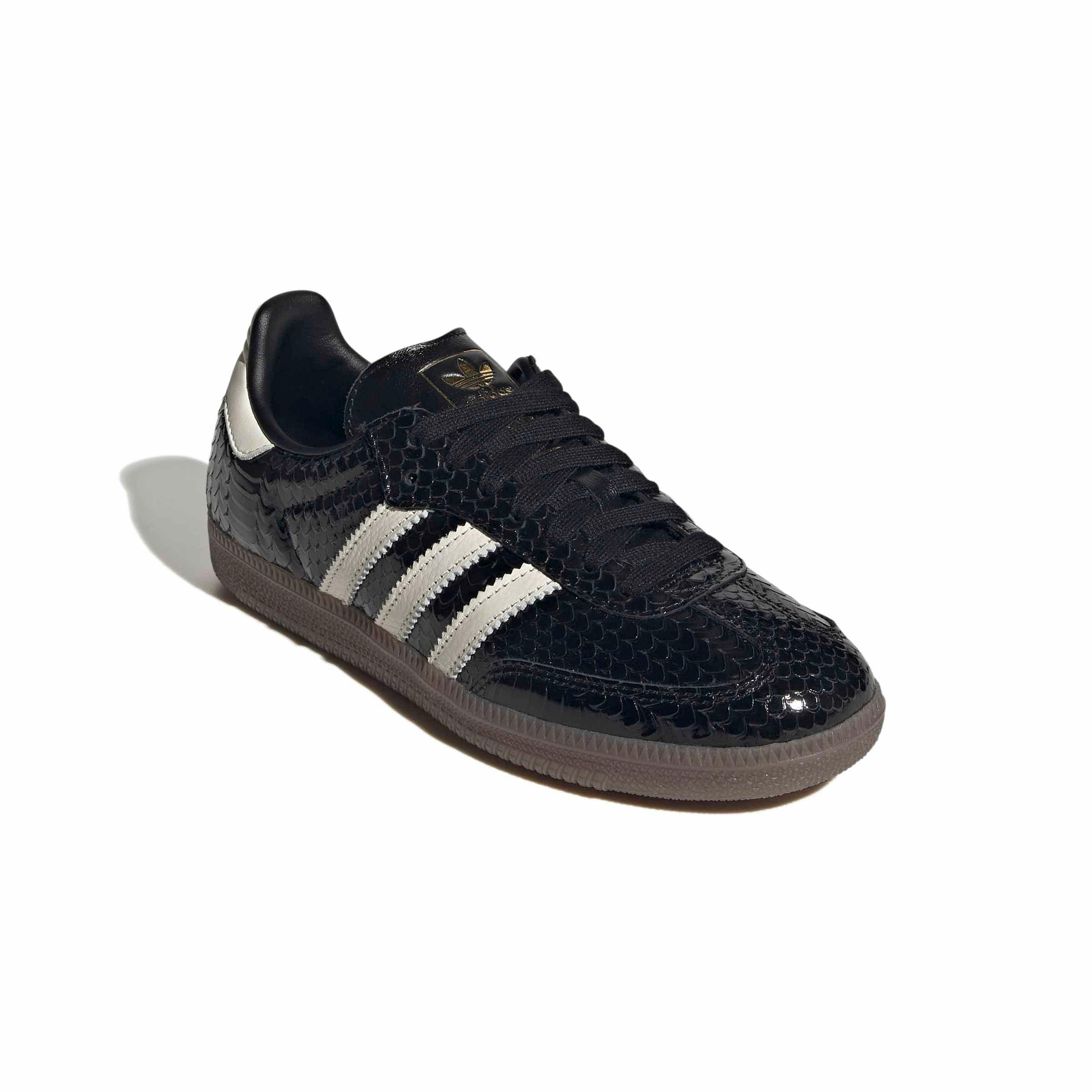 adidas Originals Samba "Core Black/Off White/Gum 5" Women's Shoe - BLACK/OFF WHITE/GUM Thumbnail View 3