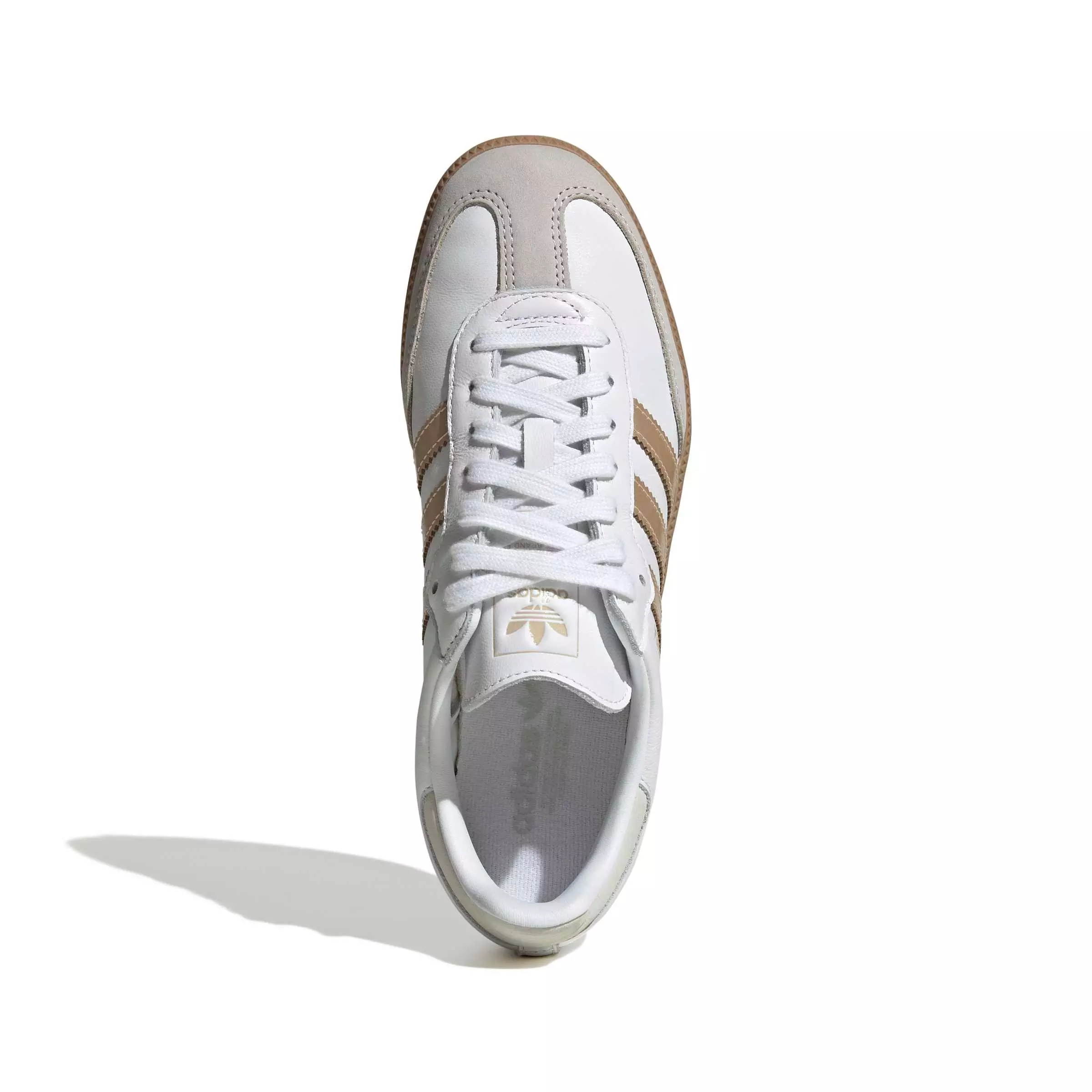 adidas Originals Samba OG "Ftwr White/Wonder Gold Metallic/Grey One" Women's Shoe - WHITE/GOLD/GREY