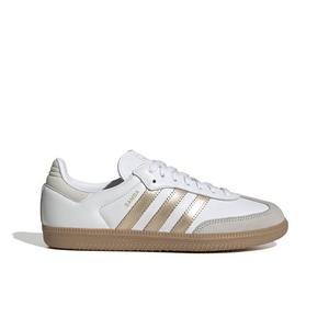 adidas Originals Samba OG "Ftwr White/Wonder Gold Metallic/Grey One" Women's Shoe