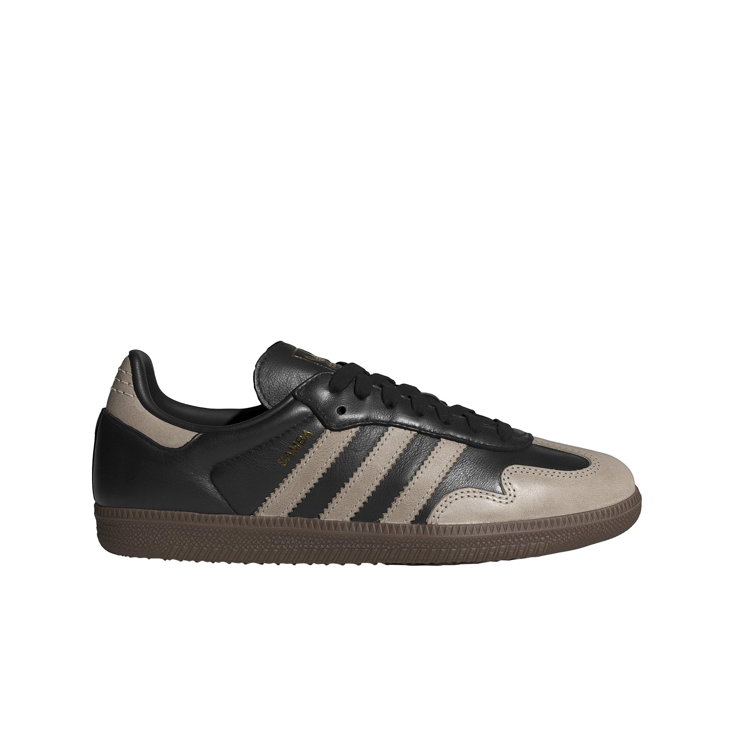 adidas Originals Samba OG "Core Black/Wonder Beige/Gold Metallic" Women's Shoe - BLACK/BEIGE/GOLD Thumbnail View 1
