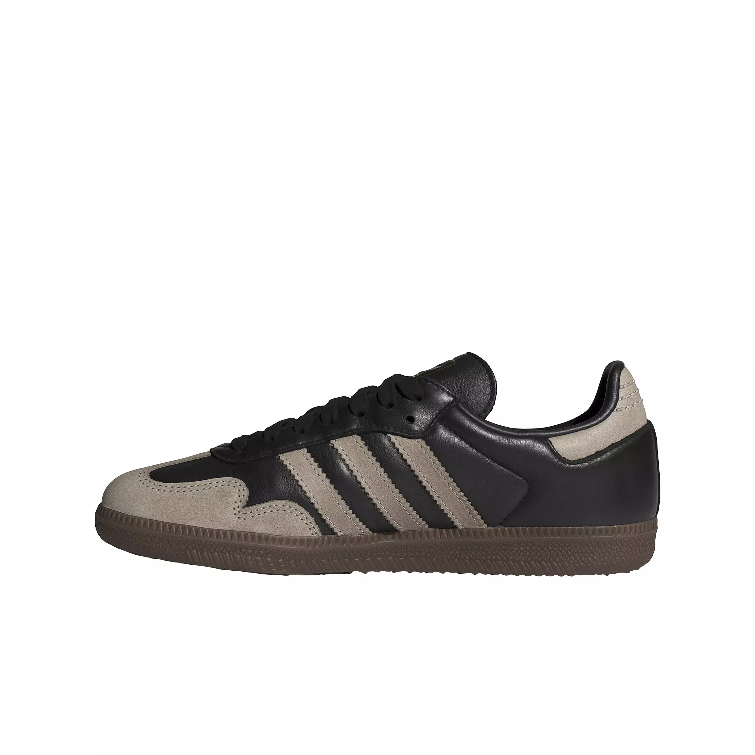 adidas Originals Samba OG "Core Black/Wonder Beige/Gold Metallic" Women's Shoe - BLACK/BEIGE/GOLD