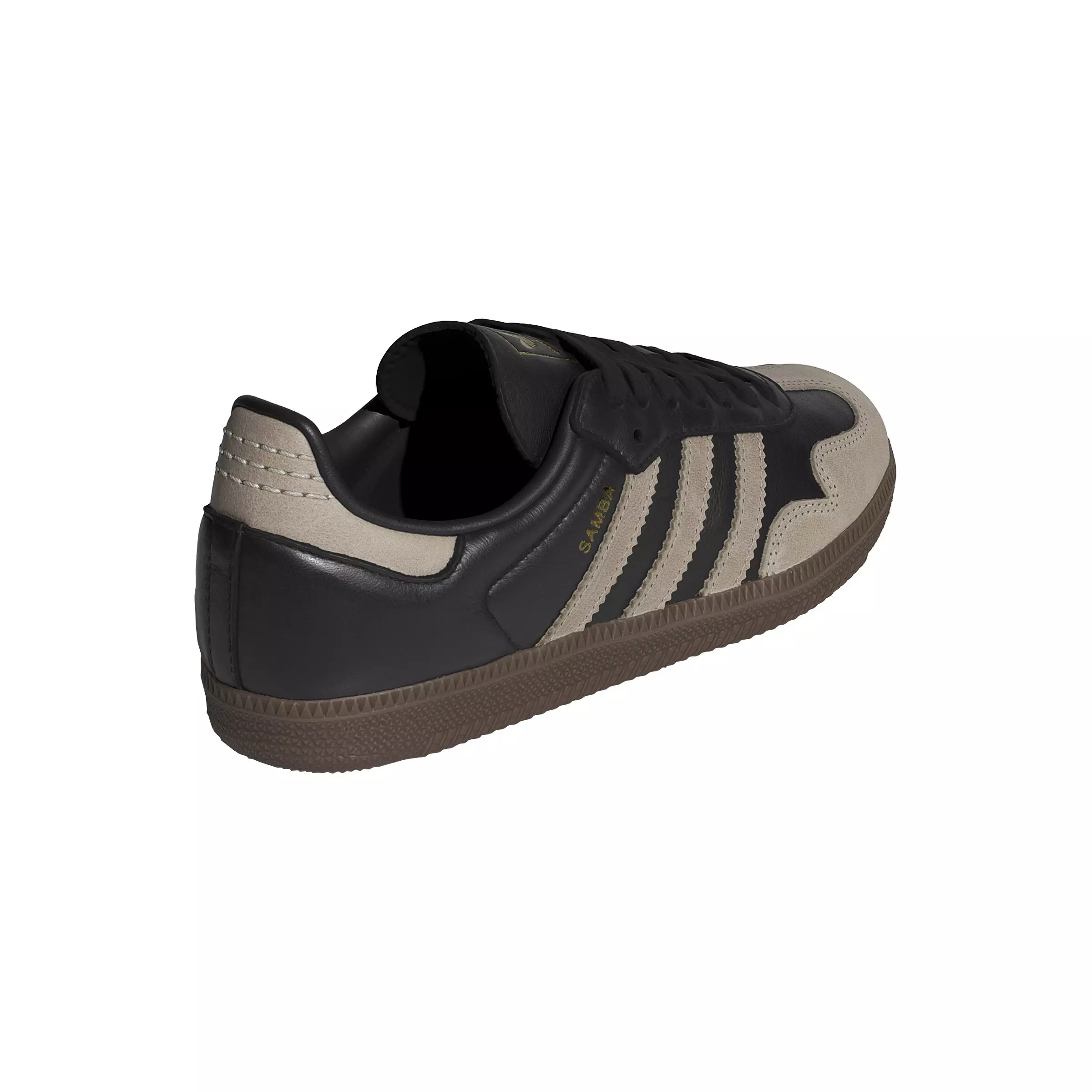 adidas Originals Samba OG "Core Black/Wonder Beige/Gold Metallic" Women's Shoe - BLACK/BEIGE/GOLD