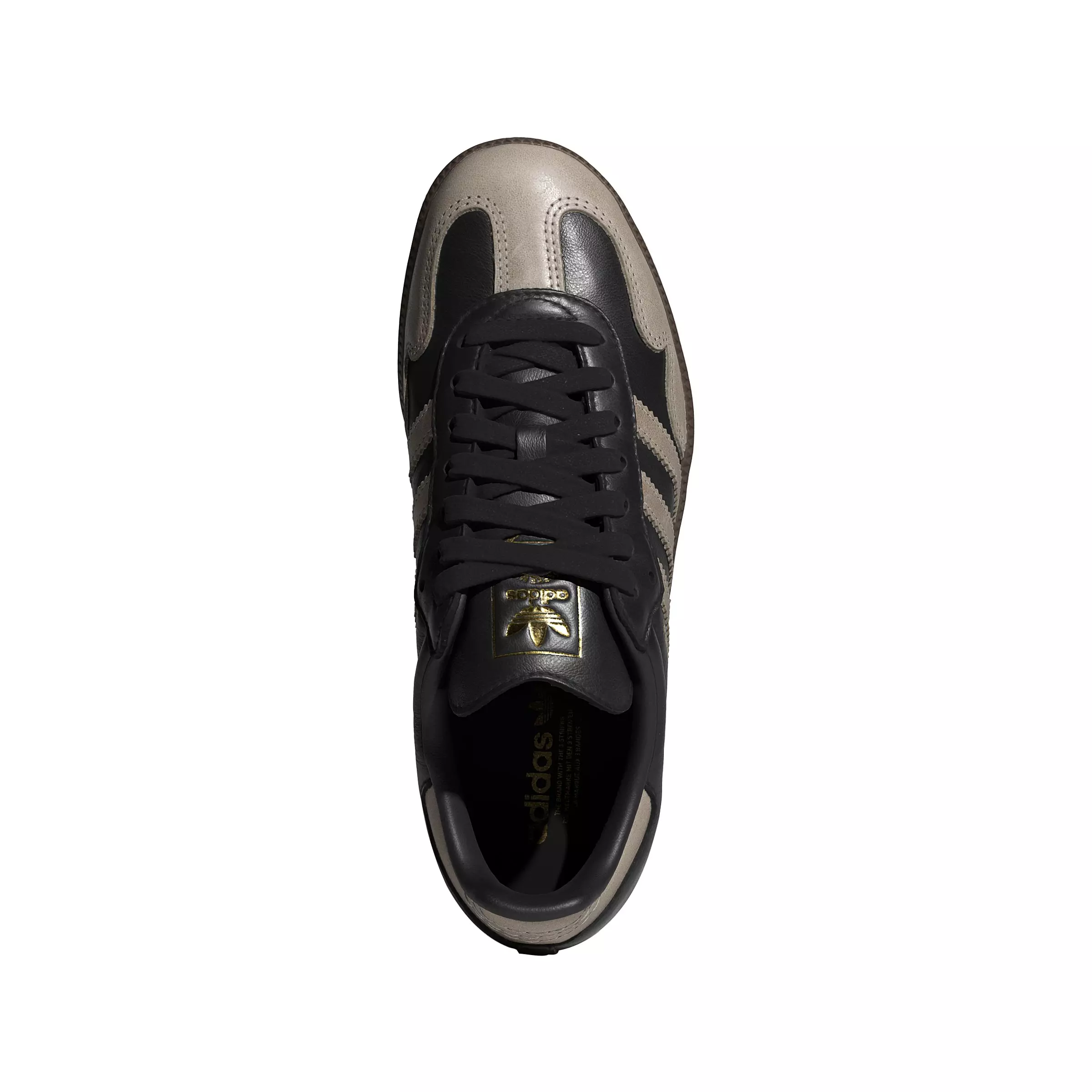 adidas Originals Samba OG "Core Black/Wonder Beige/Gold Metallic" Women's Shoe - BLACK/BEIGE/GOLD