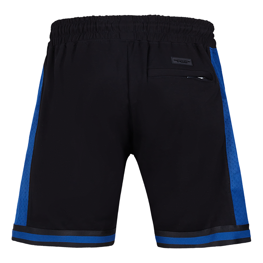 Pro Standard Men's MLB Los Angeles Dodgers Script Tail Double Knit 2.0 Short - Blue/Black - BLACK/BLUE