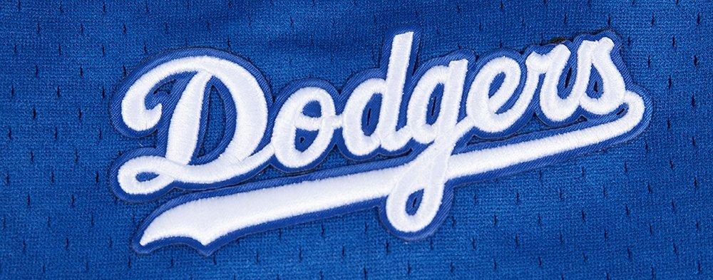 Pro Standard Men's MLB Los Angeles Dodgers Script Tail Double Knit 2.0 Short - Blue/Black - BLACK/BLUE