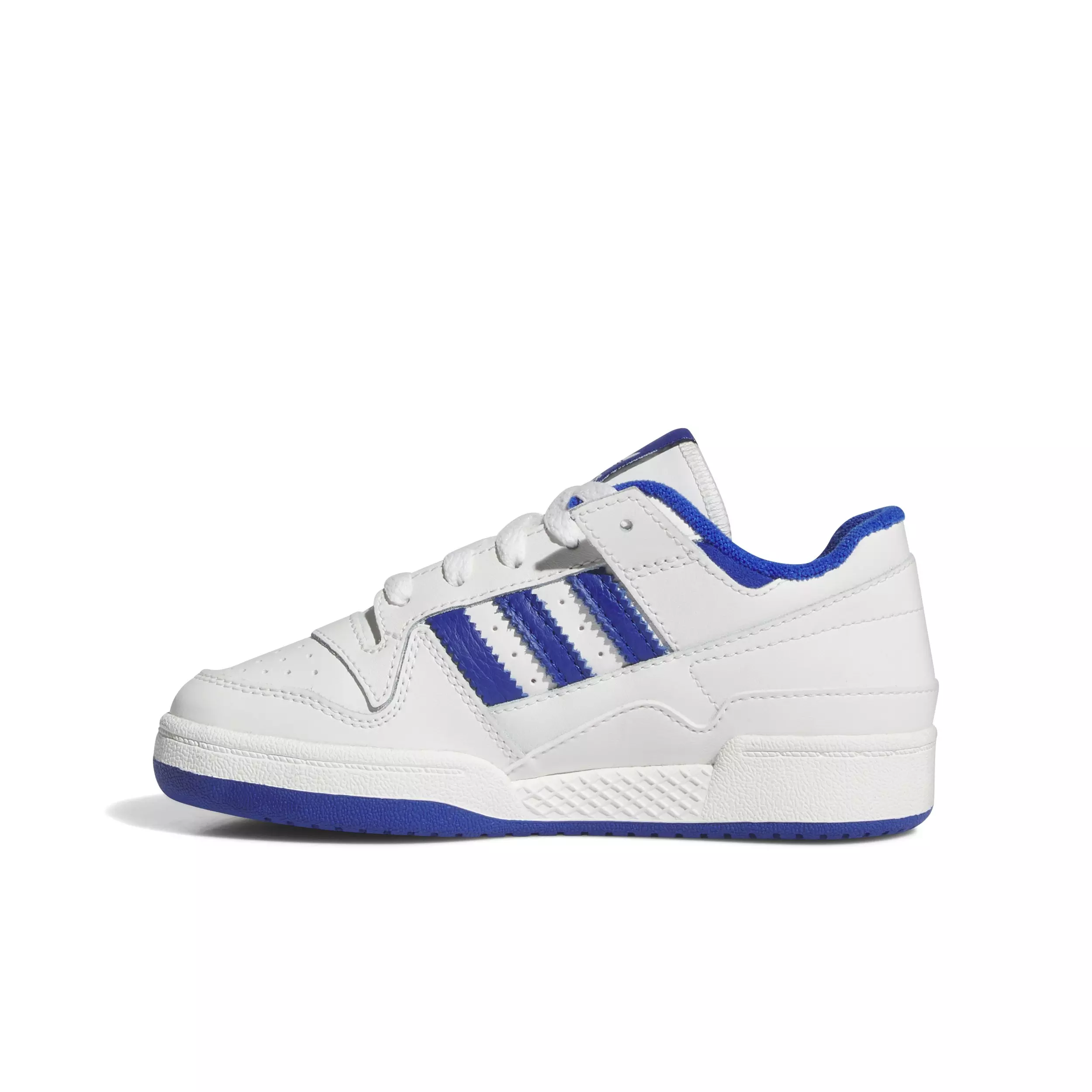 adidas Forum Low Classics "Core White/Team Royal Blue/Core White" Preschool Boys' Shoe - WHITE/BLUE/WHITE