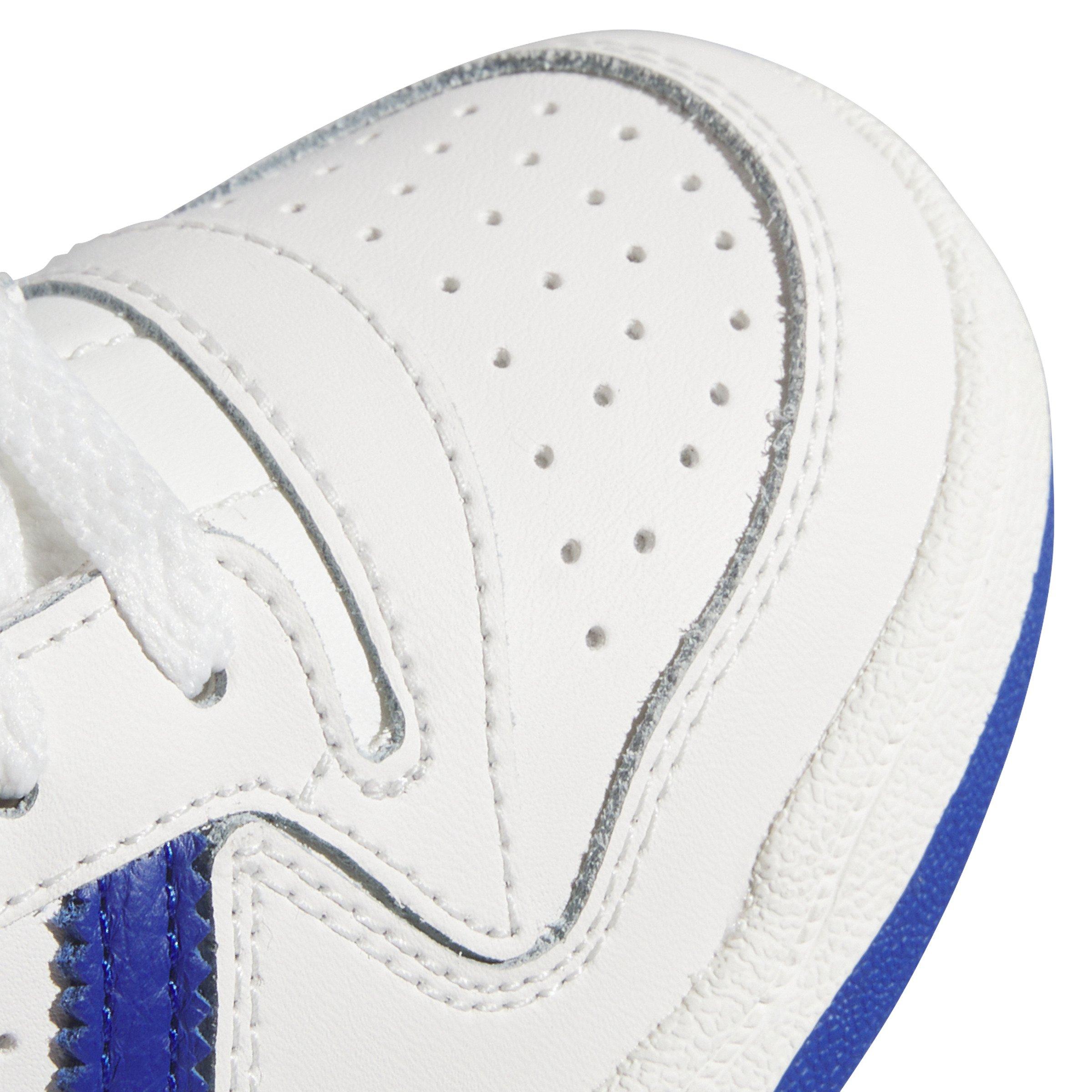 adidas Forum Low Classics Preschool Boys' "Core White/Team Royal Blue/Core White" Shoe