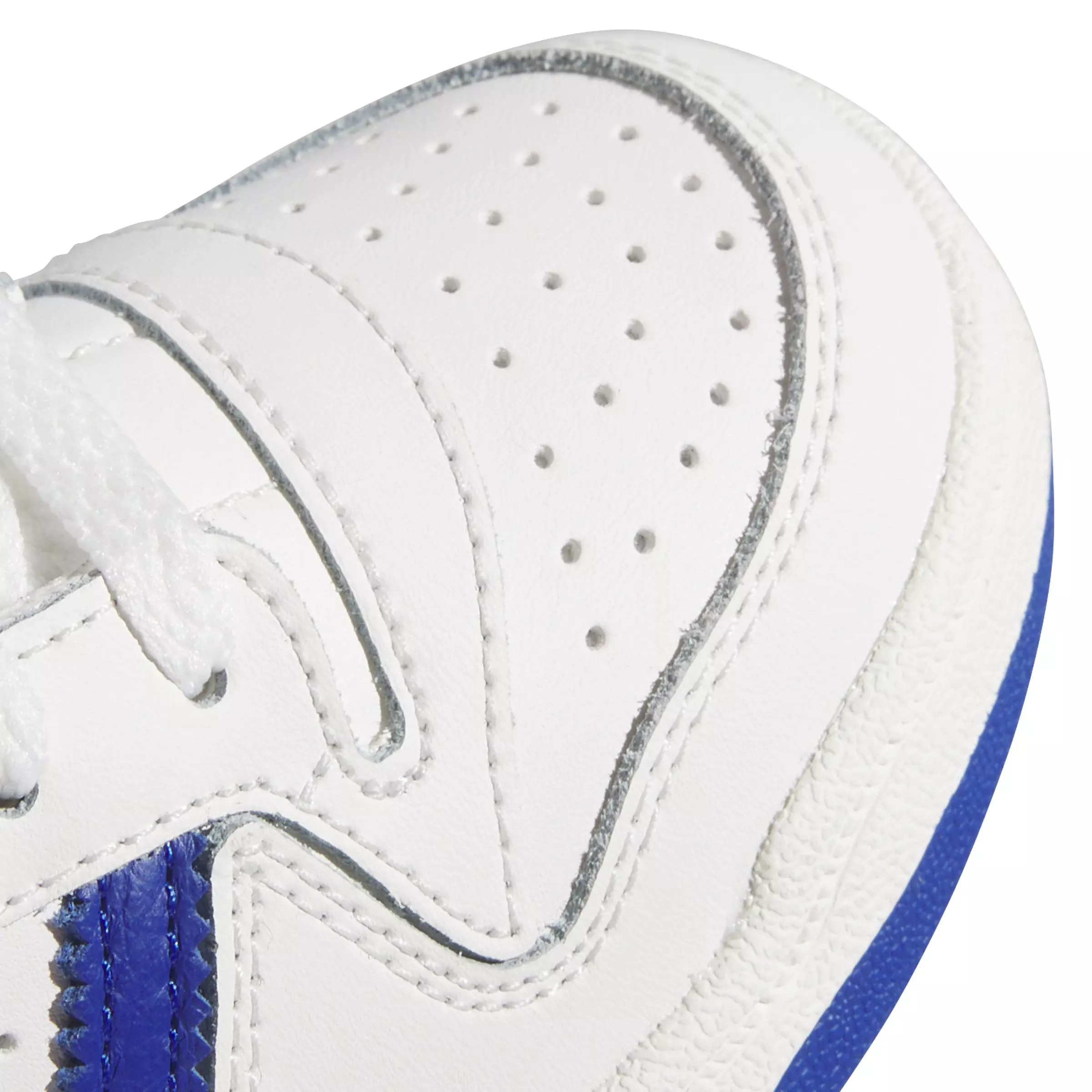 adidas Forum Low Classics "Core White/Team Royal Blue/Core White" Preschool Boys' Shoe - WHITE/BLUE/WHITE