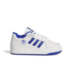 adidas Forum Low Classics "Core White/Team Royal Blue/Core White" Preschool Boys' Shoe