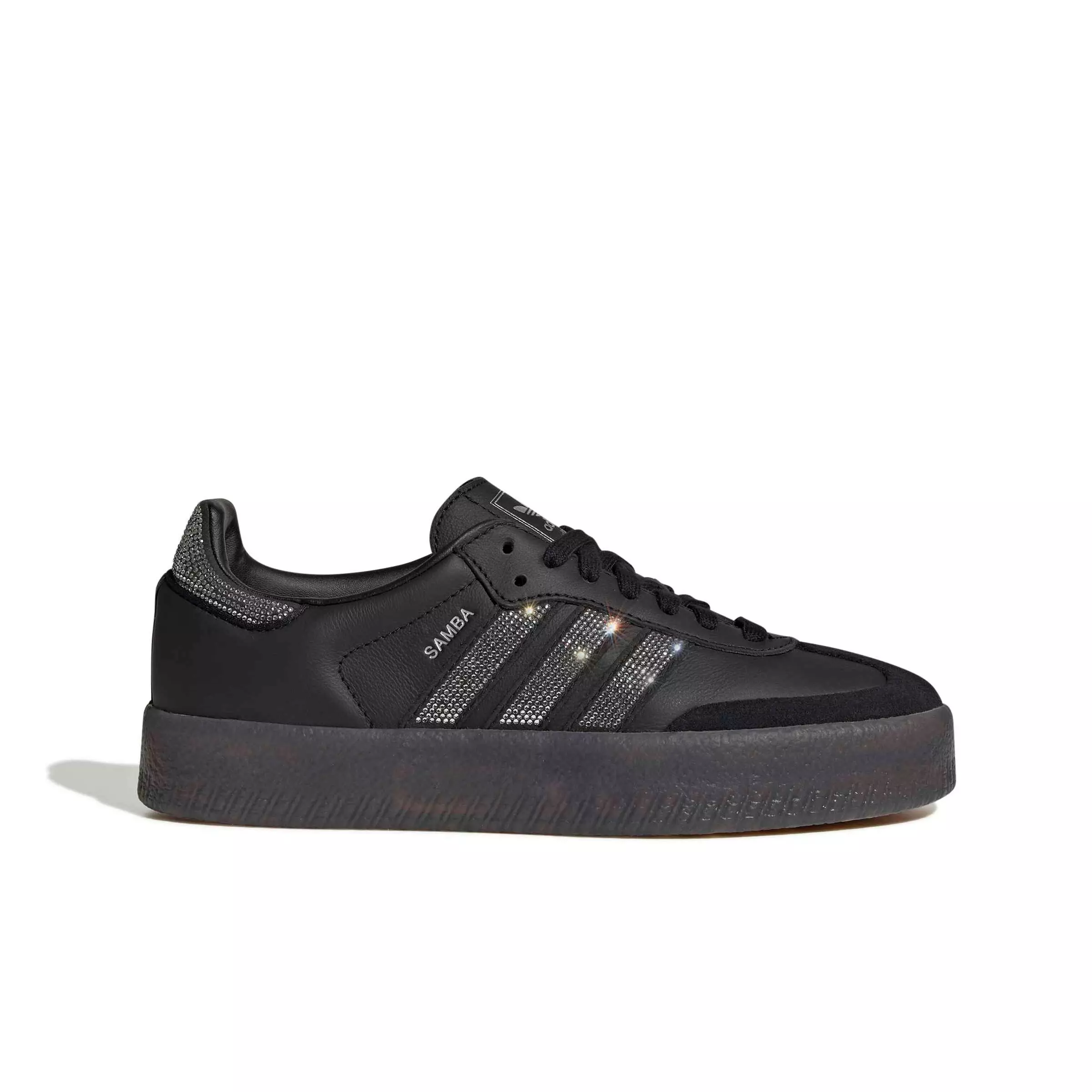 adidas Originals Sambae "Core Black/Silver Metallic/Gum 5" Women's Shoe - BLACK/SILVER/GUM