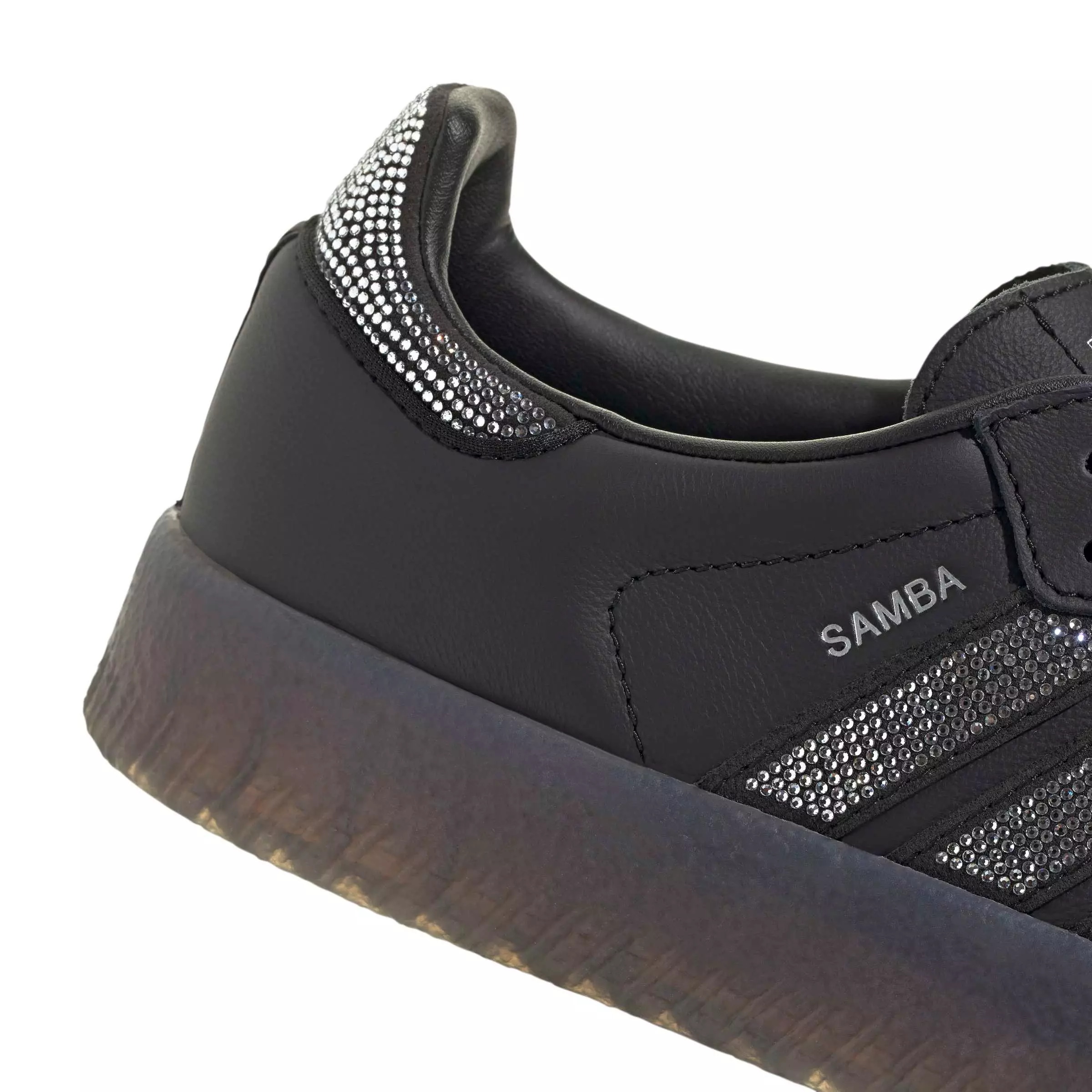 adidas Originals Sambae "Core Black/Silver Metallic/Gum 5" Women's Shoe - BLACK/SILVER/GUM