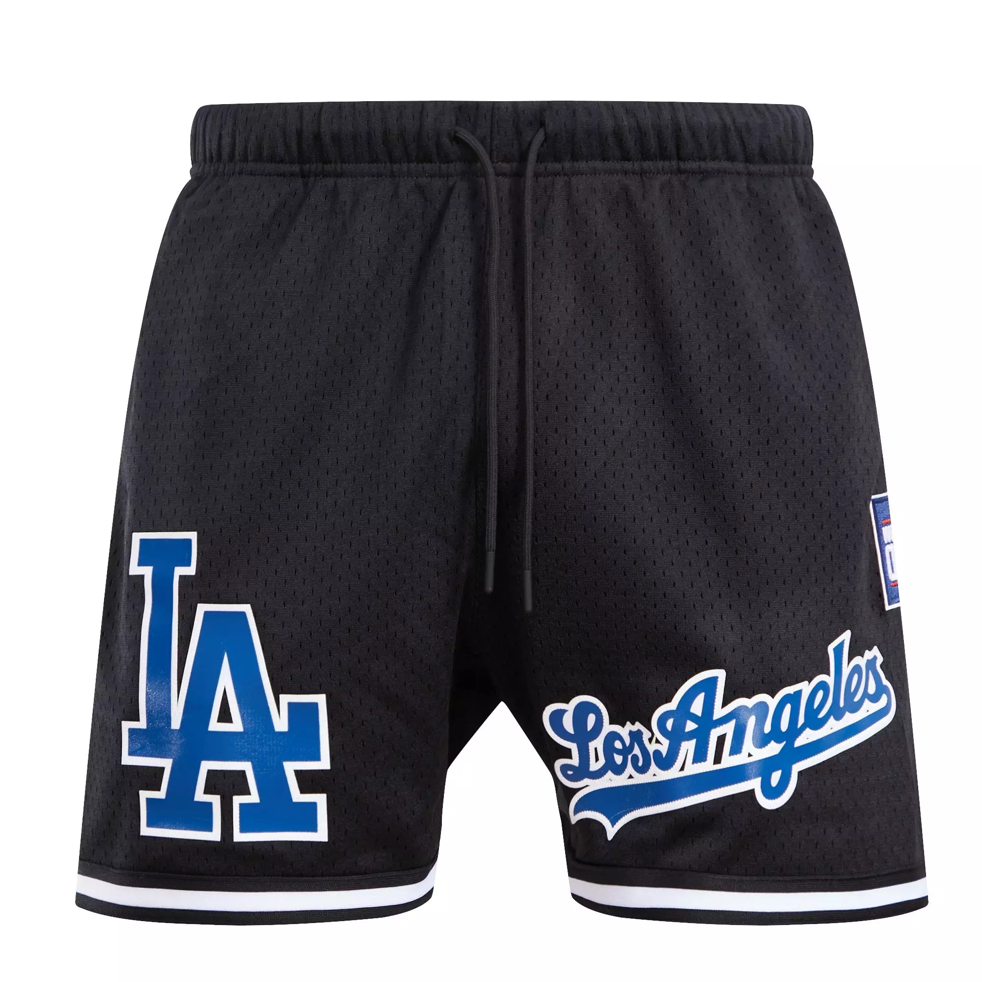 Pro Standard Men's MLB Los Angeles Dodgers Logo Mesh Short - Black - BLACK