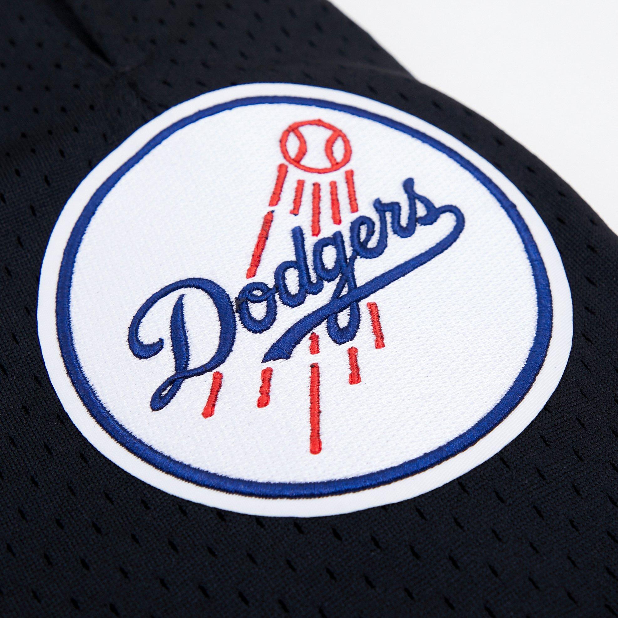 Pro Standard Men's MLB Los Angeles Dodgers Logo Mesh Short - Black - BLACK