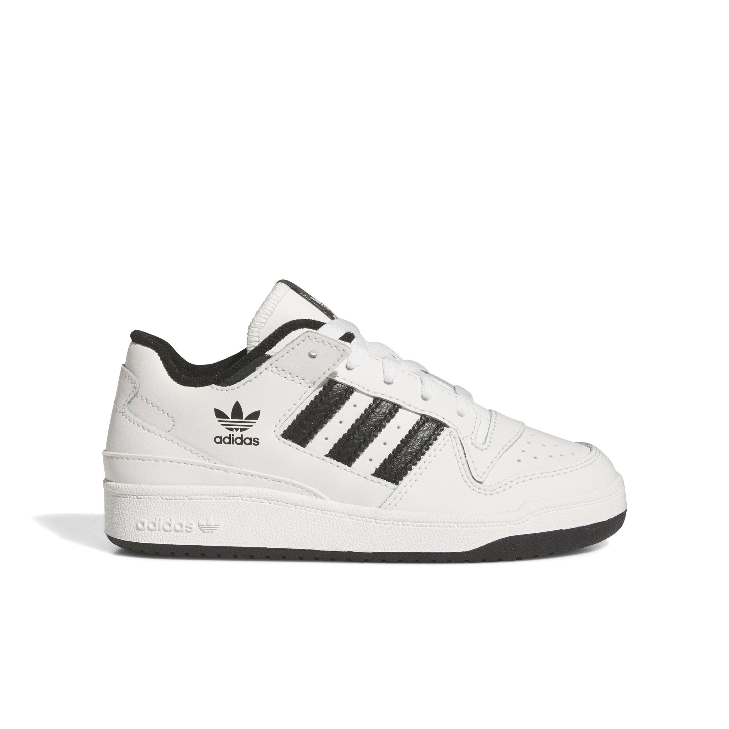 adidas Forum Low Classics Preschool Boys' "Core White/Core Black/Core White" Shoe