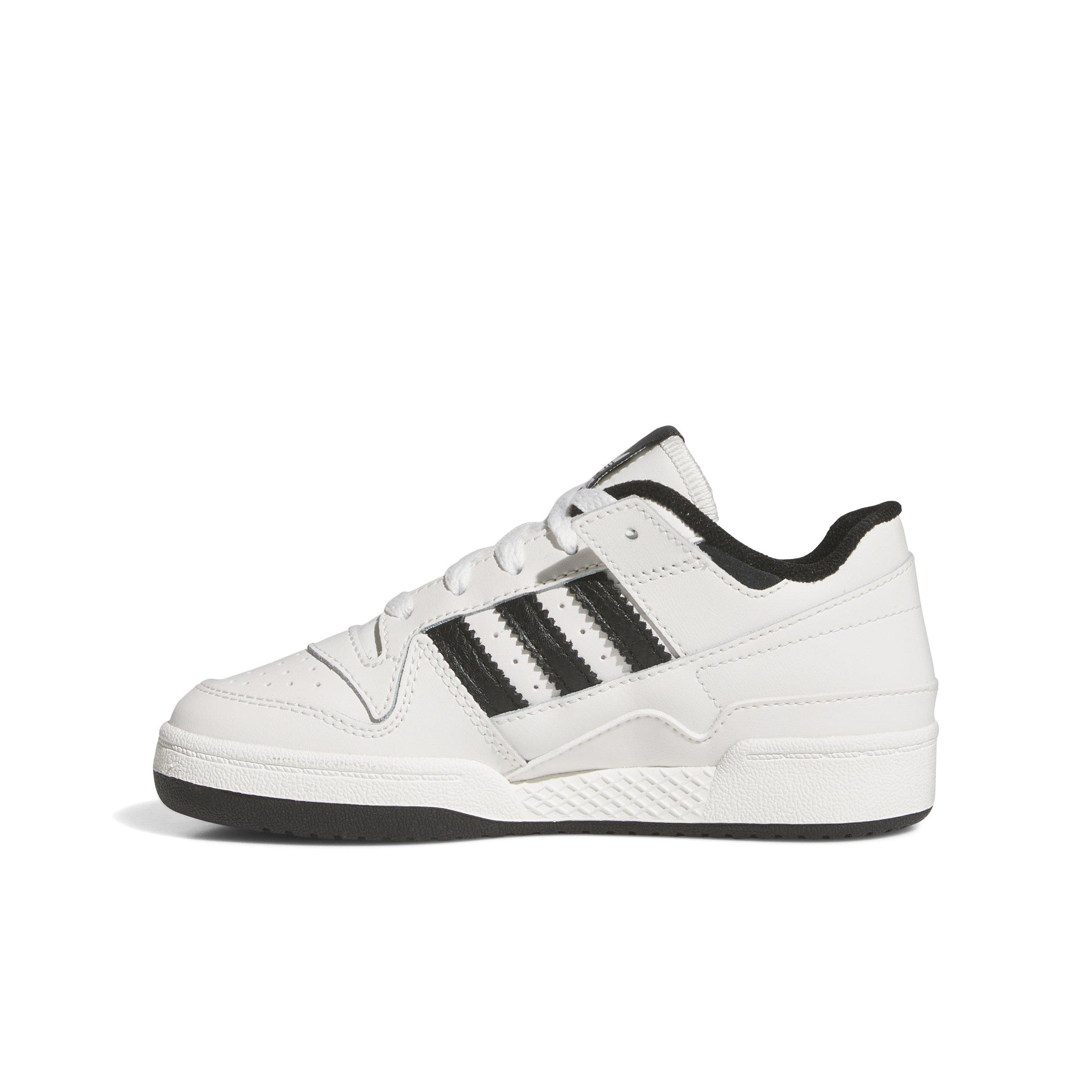 adidas Forum Low Classics Preschool Boys' "Core White/Core Black/Core White" Shoe