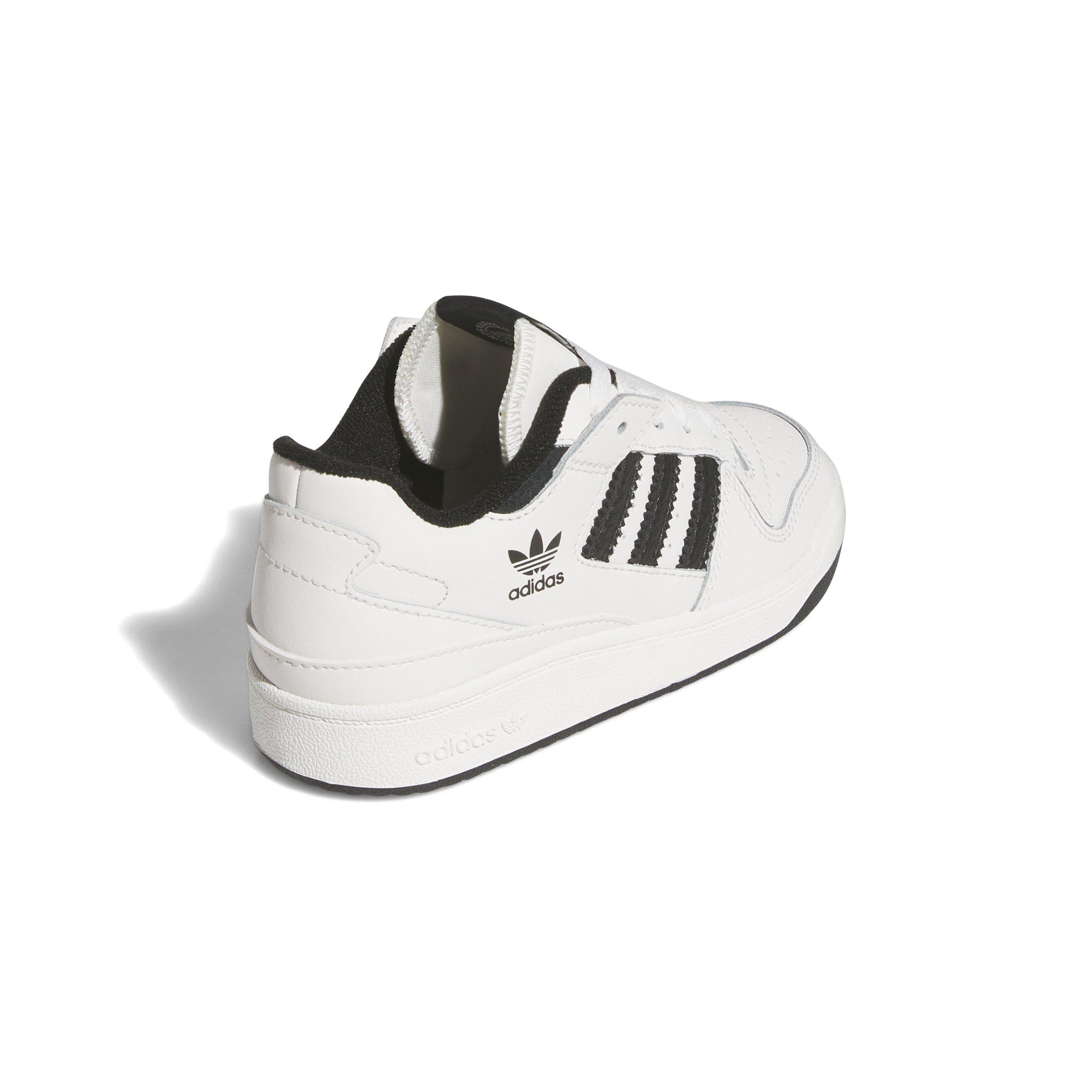 adidas Forum Low Classics Preschool Boys' "Core White/Core Black/Core White" Shoe