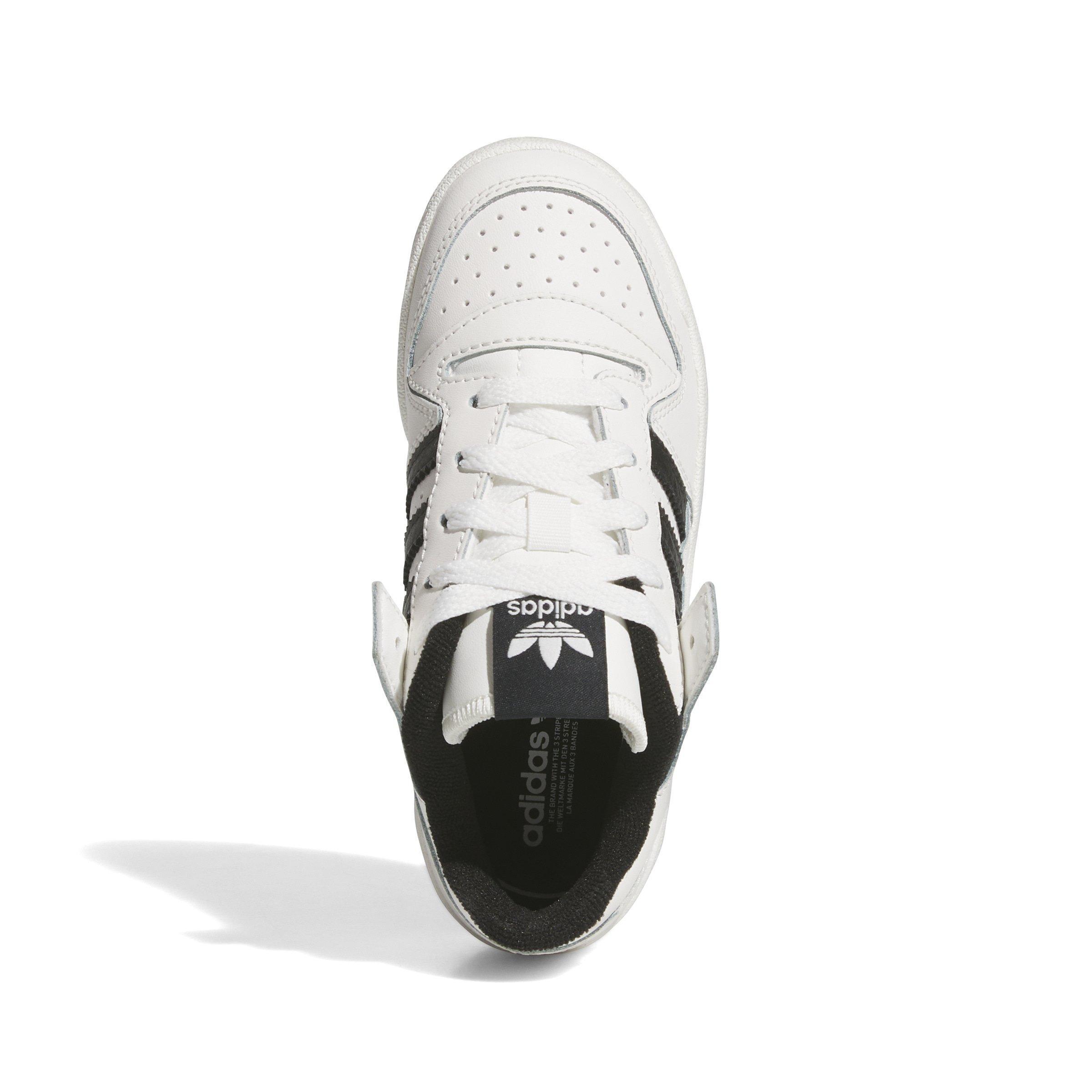 adidas Forum Low Classics Preschool Boys' "Core White/Core Black/Core White" Shoe
