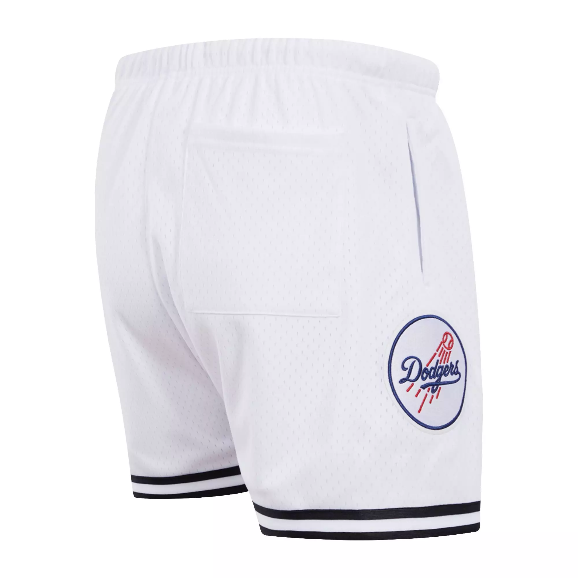 Pro Standard Men's MLB Los Angeles Dodgers Logo Mesh Short - White - WHITE