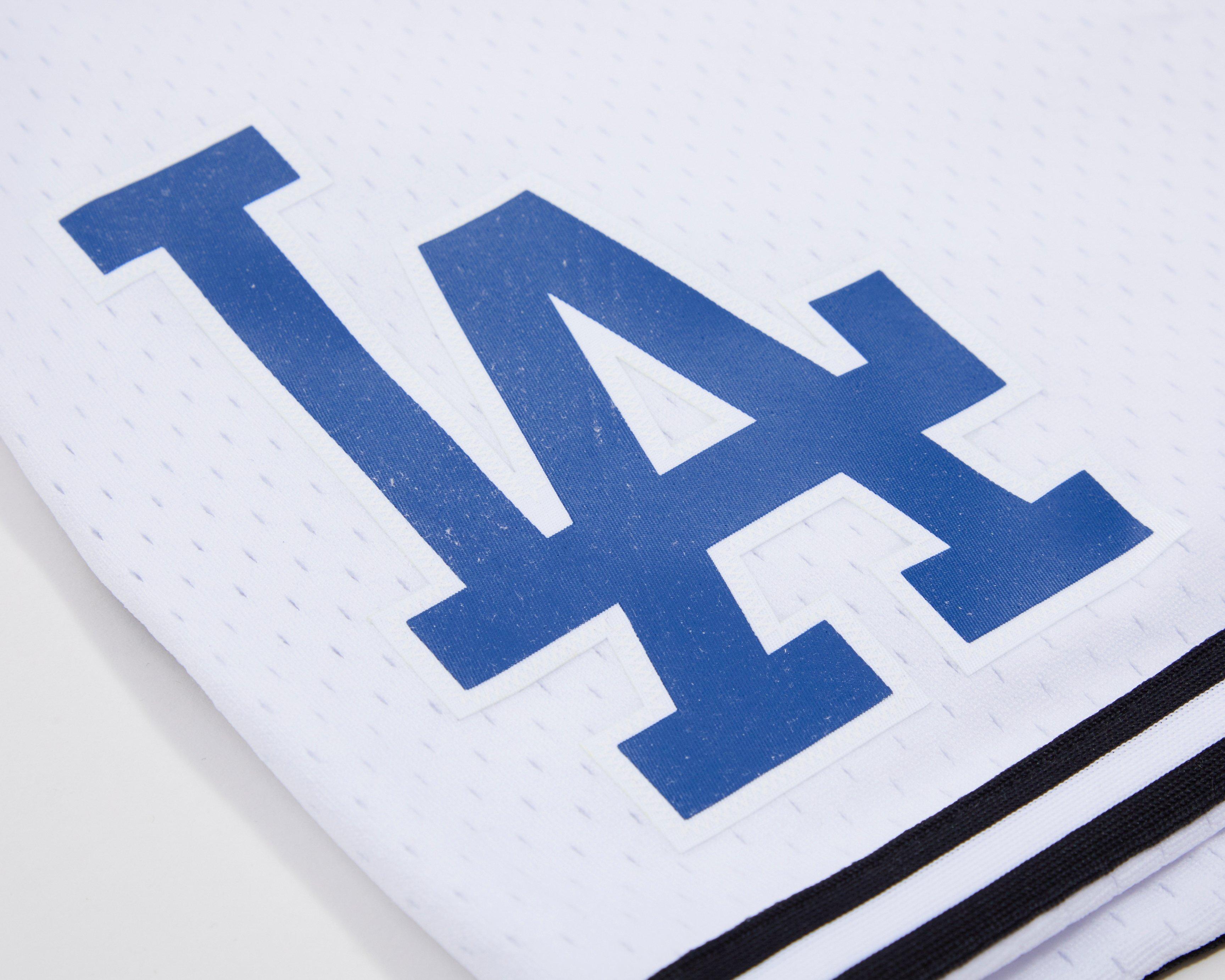 Pro Standard Men's MLB Los Angeles Dodgers Logo Mesh Short - White - WHITE
