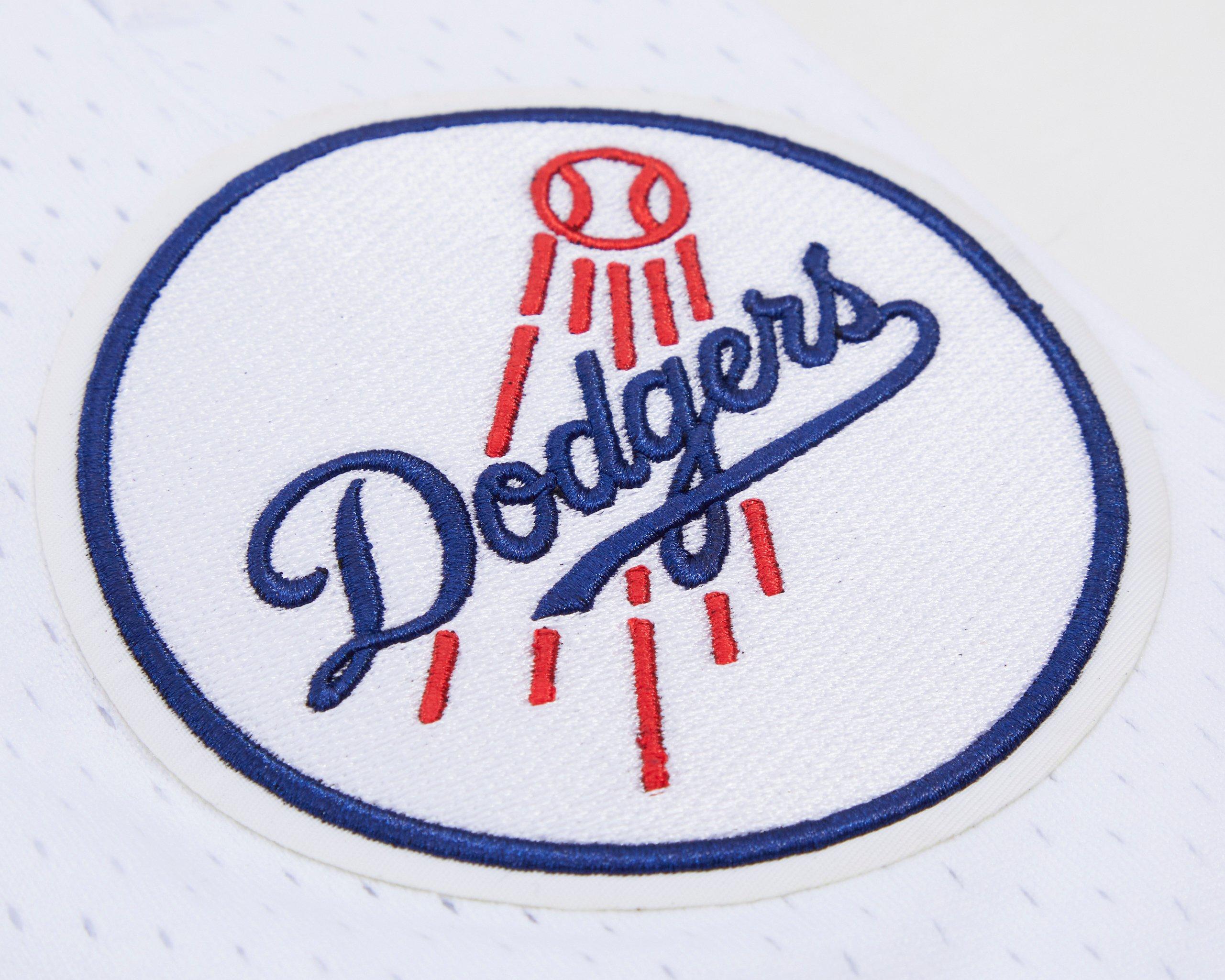 Pro Standard Men's MLB Los Angeles Dodgers Logo Mesh Short - White - WHITE
