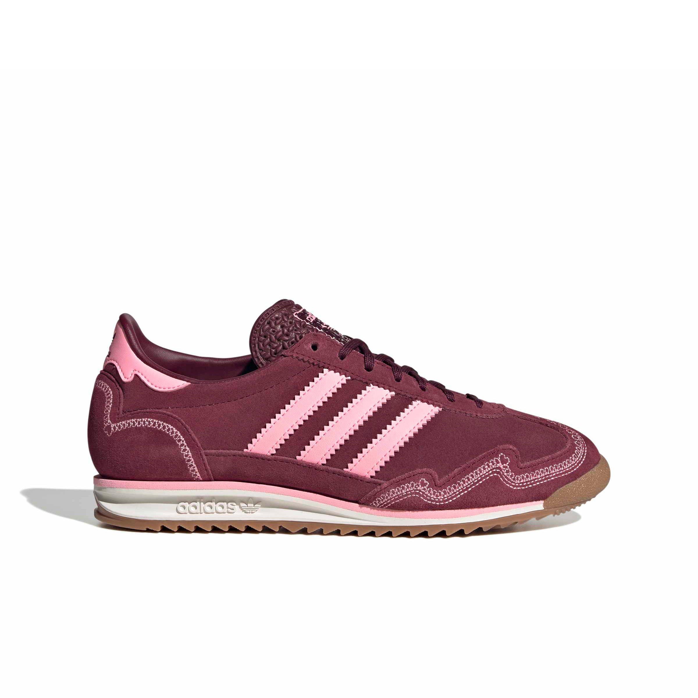 adidas Originals SL 72 OG "Pink Spark/Shadow Red/Pink Spark" Women's Shoe - PINK/RED/PINK Thumbnail View 1