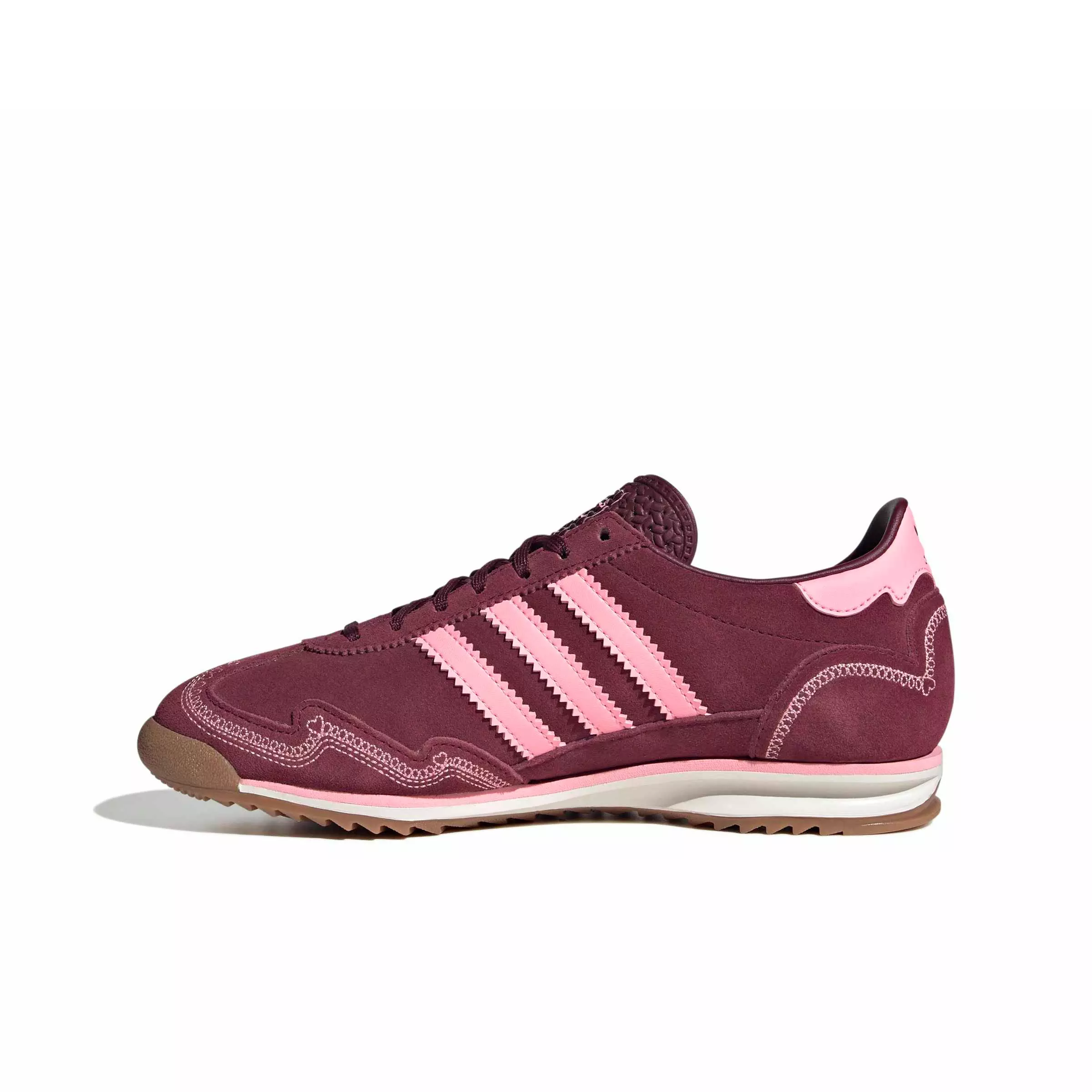 adidas Originals SL 72 OG "Pink Spark/Shadow Red/Pink Spark" Women's Shoe - PINK/RED/PINK