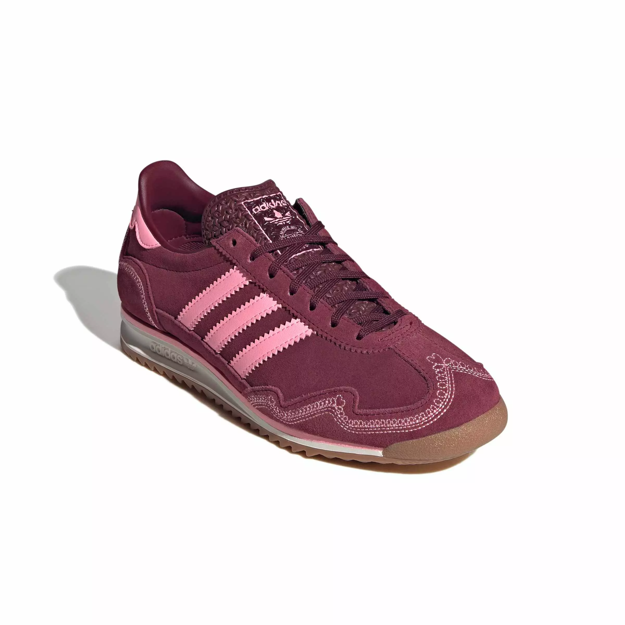 adidas Originals SL 72 OG "Pink Spark/Shadow Red/Pink Spark" Women's Shoe - PINK/RED/PINK