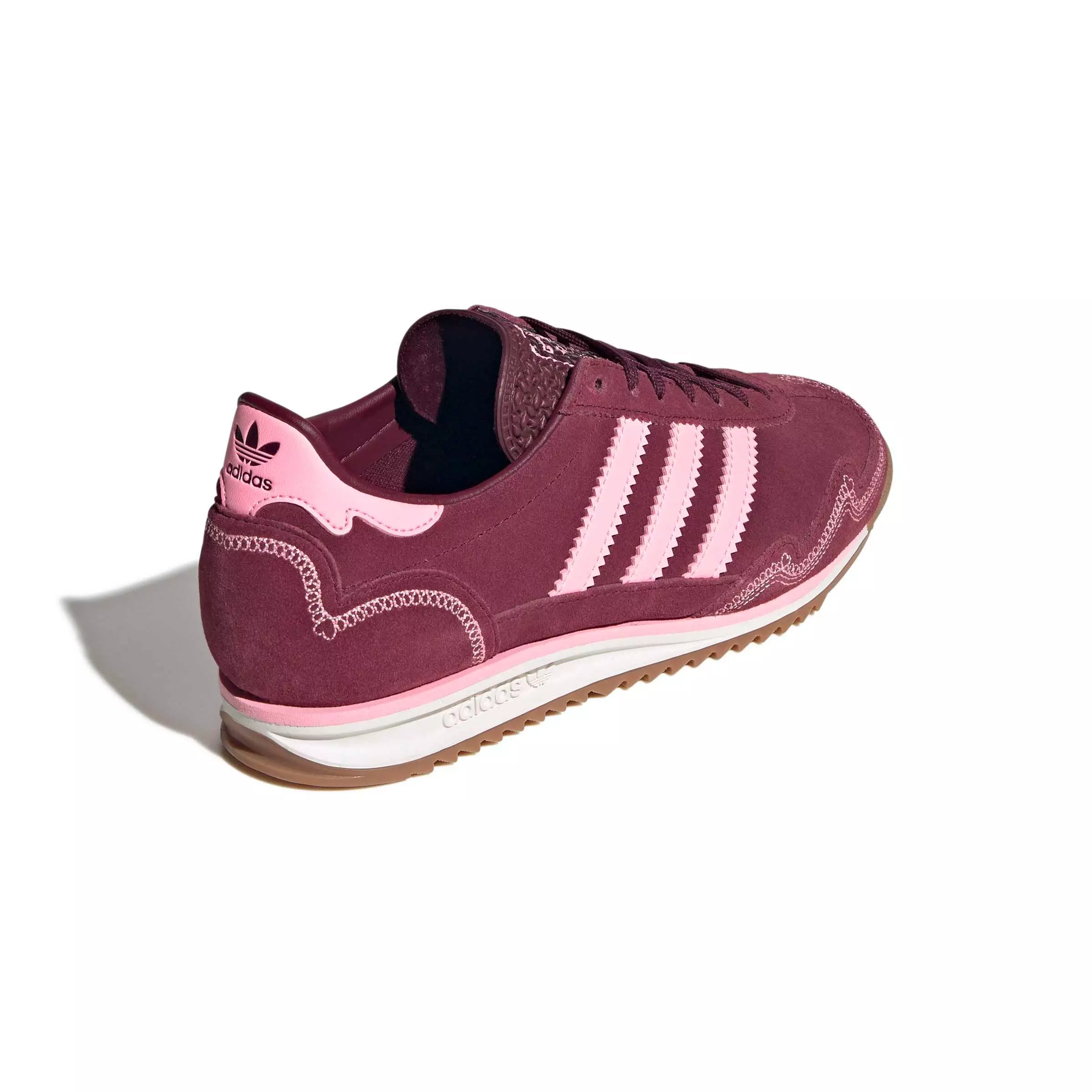 adidas Originals SL 72 OG "Pink Spark/Shadow Red/Pink Spark" Women's Shoe - PINK/RED/PINK