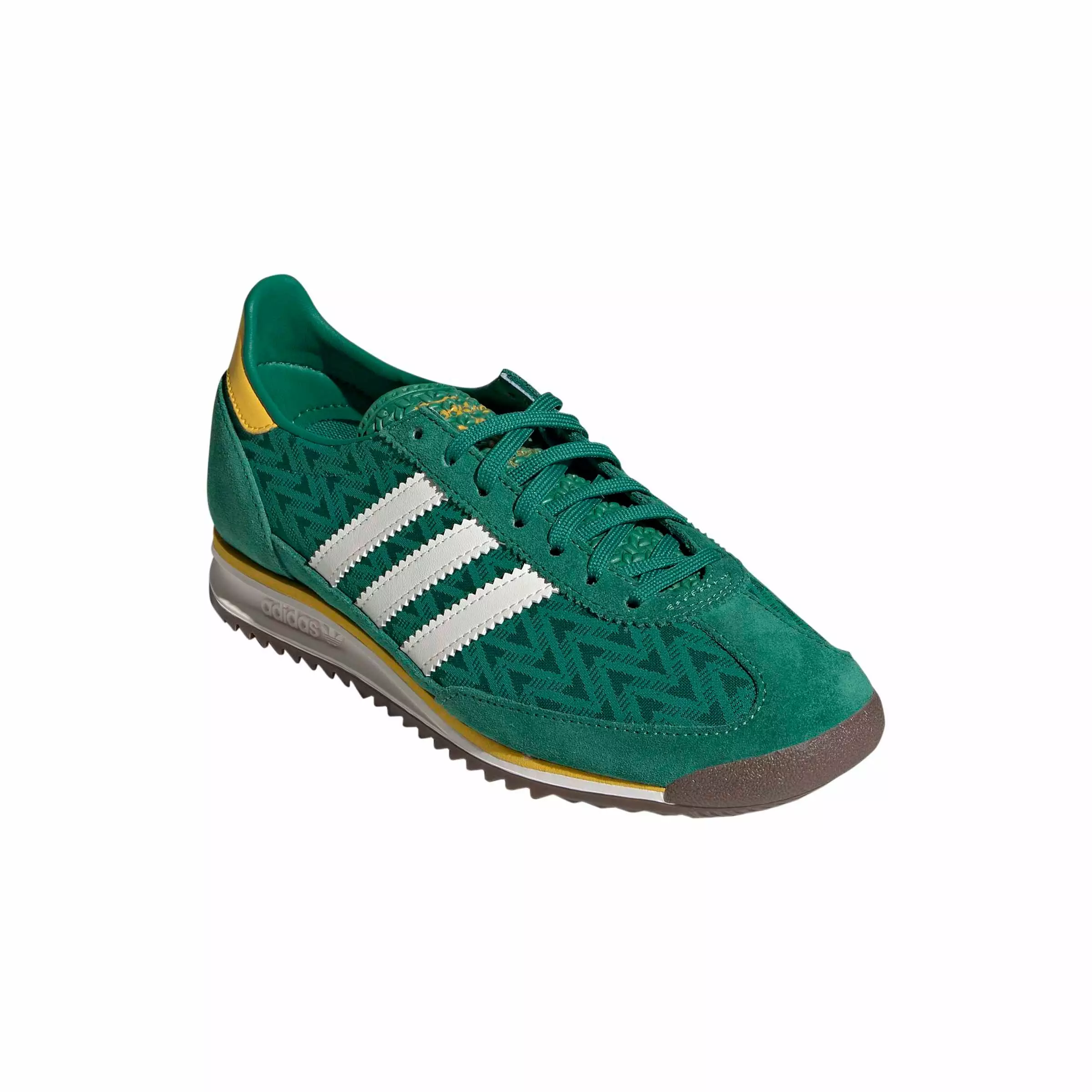 adidas Originals SL 72 OG "Bold Green/Off White/Eqt Yellow" Women's Shoe - GREEN/OFF WHITE/YELLOW