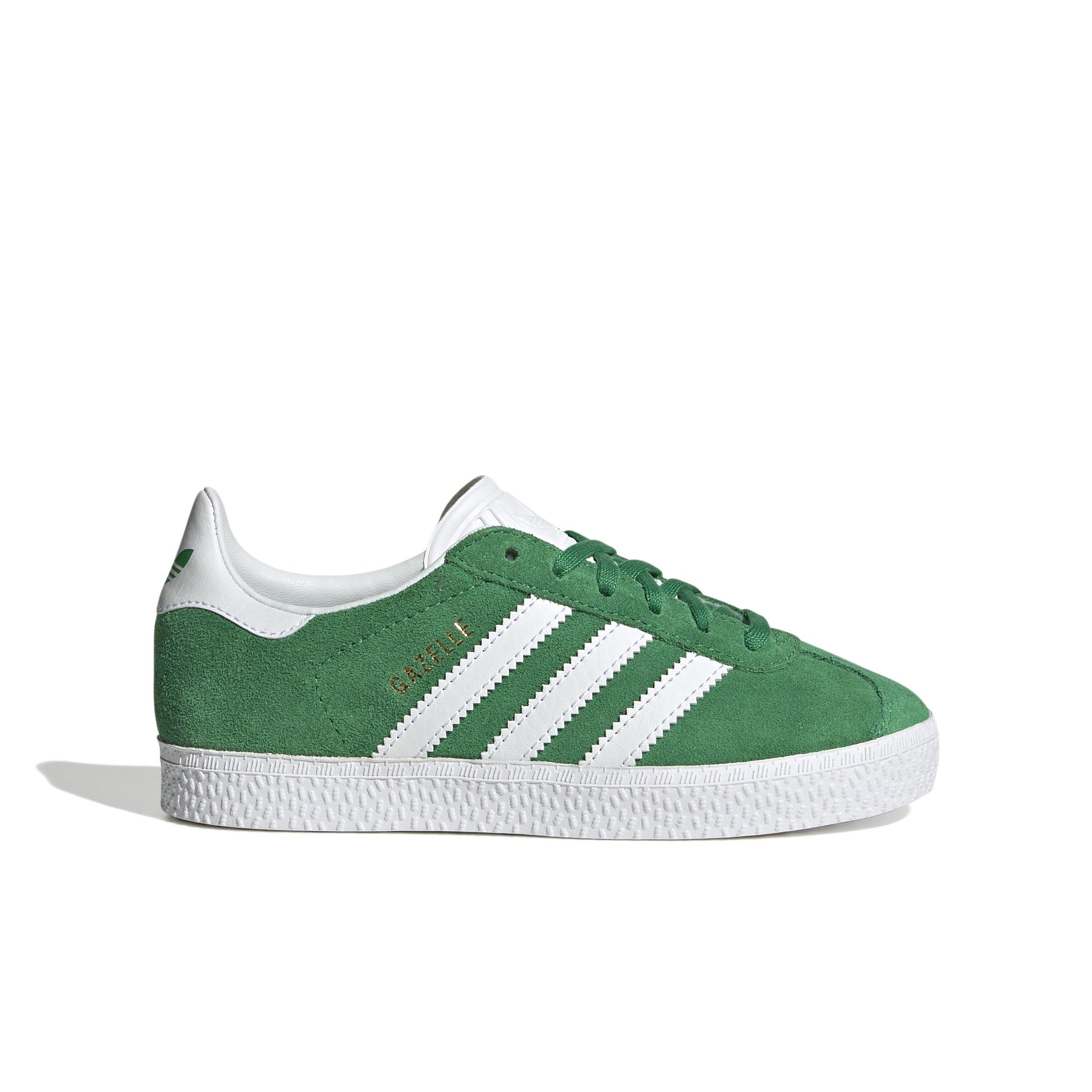 adidas Originals Gazelle C Preschool Boys'  "Green/Ftwr White/Gold Metallic" Shoe