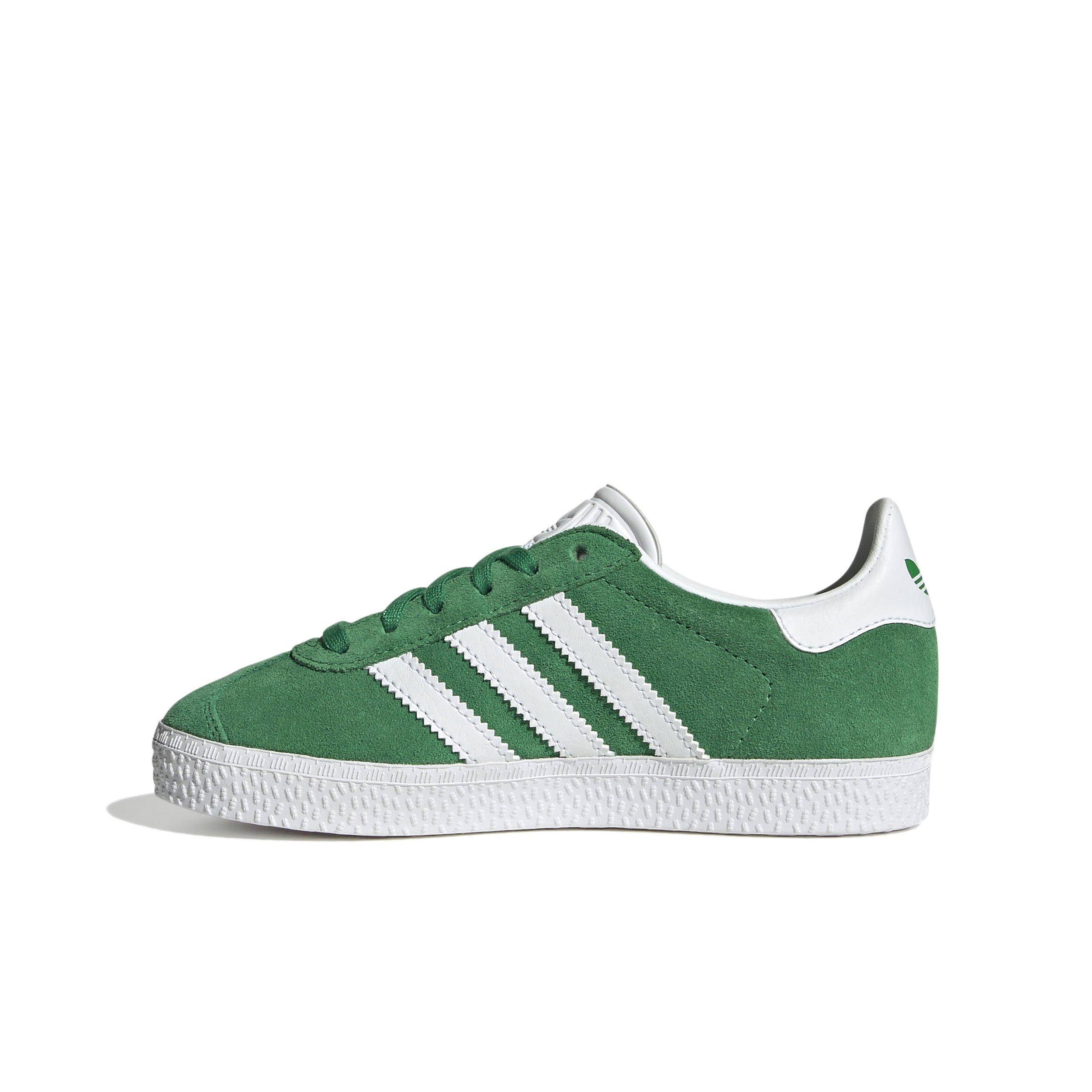 adidas Originals Gazelle C Preschool Boys'  "Green/Ftwr White/Gold Metallic" Shoe