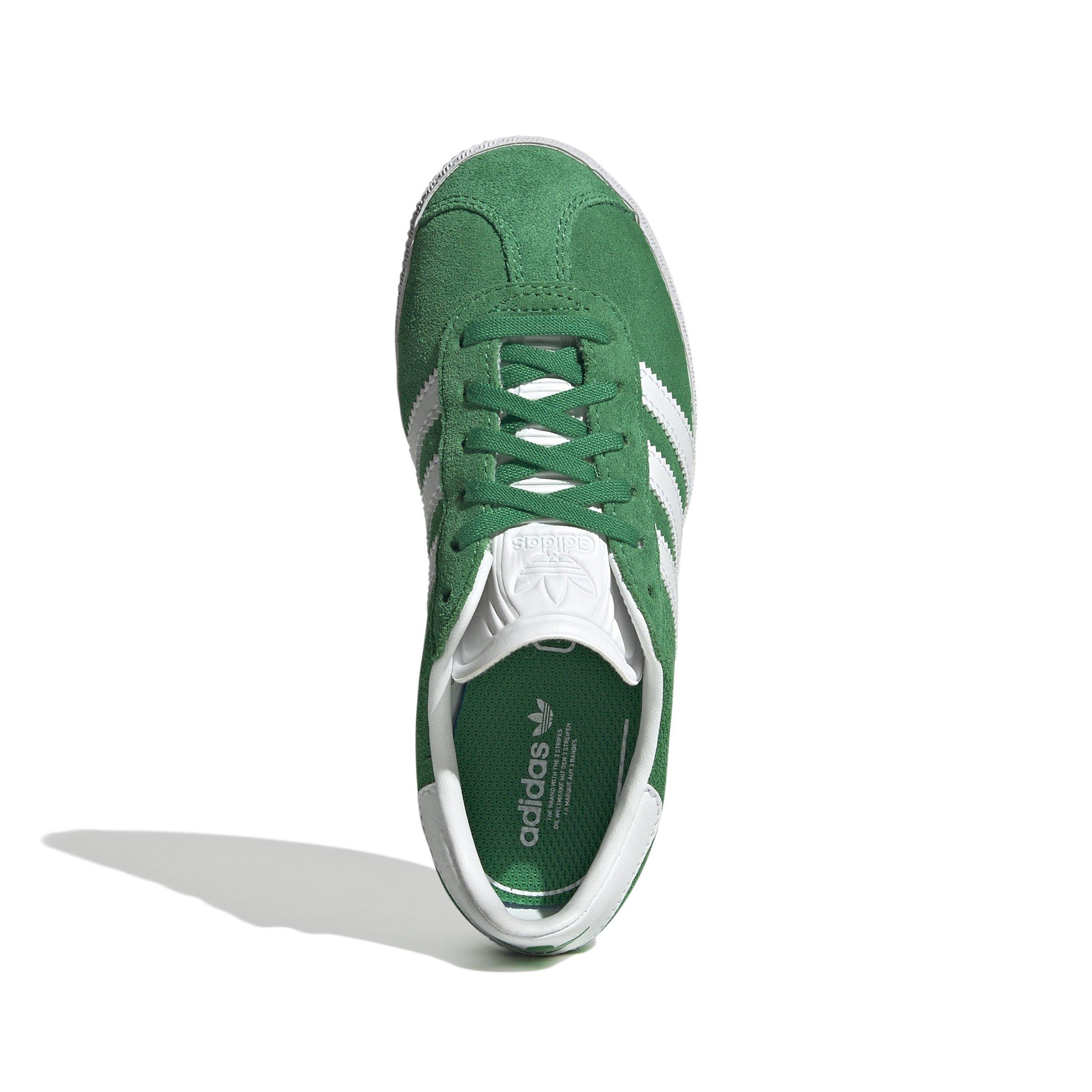 adidas Originals Gazelle C Preschool Boys'  "Green/Ftwr White/Gold Metallic" Shoe