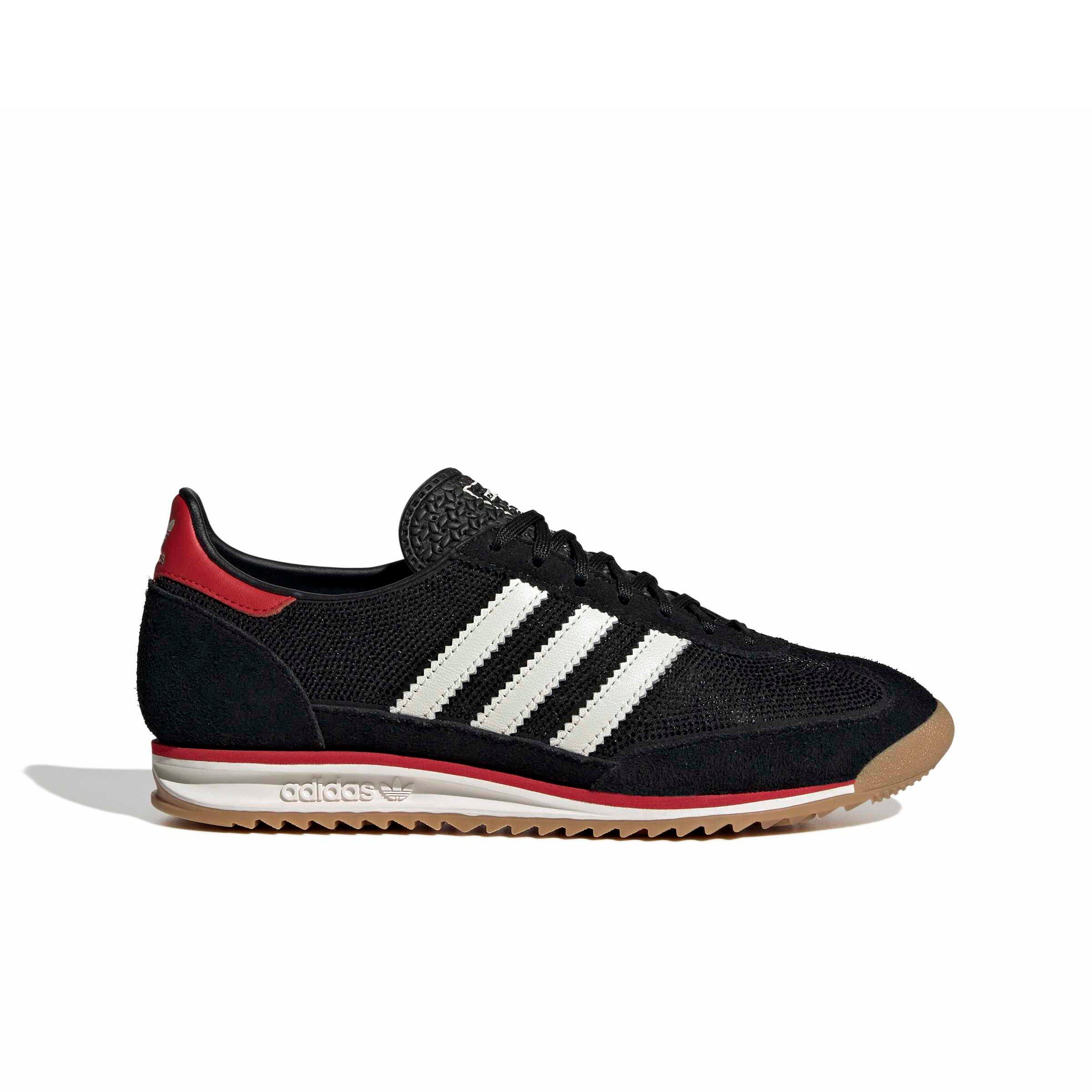 adidas Originals SL 72 OG "Core Black/Off White/Better Scarlet" Women's Shoe - BLACK/OFF WHITE/SCARLET Thumbnail View 1