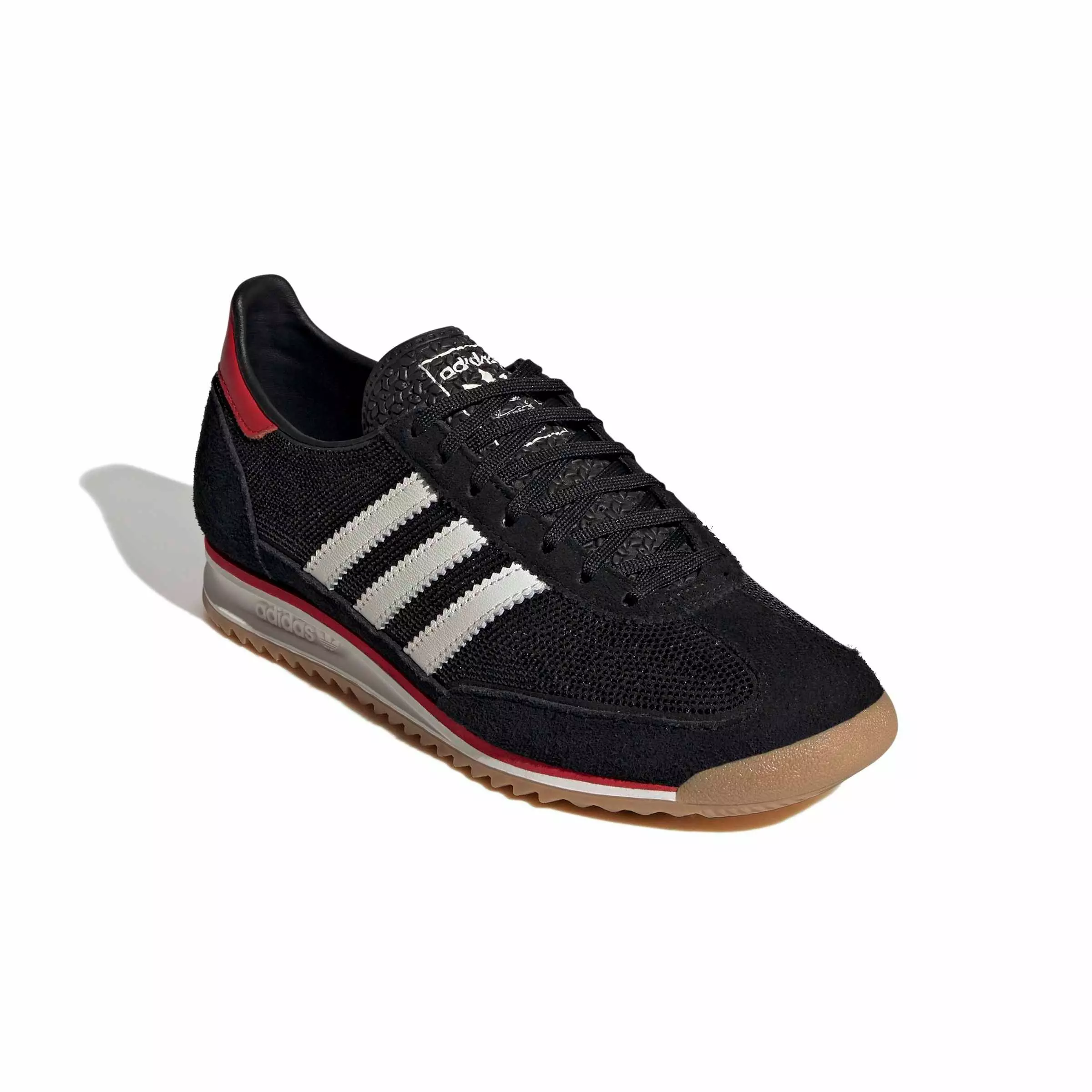 adidas Originals SL 72 OG "Core Black/Off White/Better Scarlet" Women's Shoe - BLACK/OFF WHITE/SCARLET
