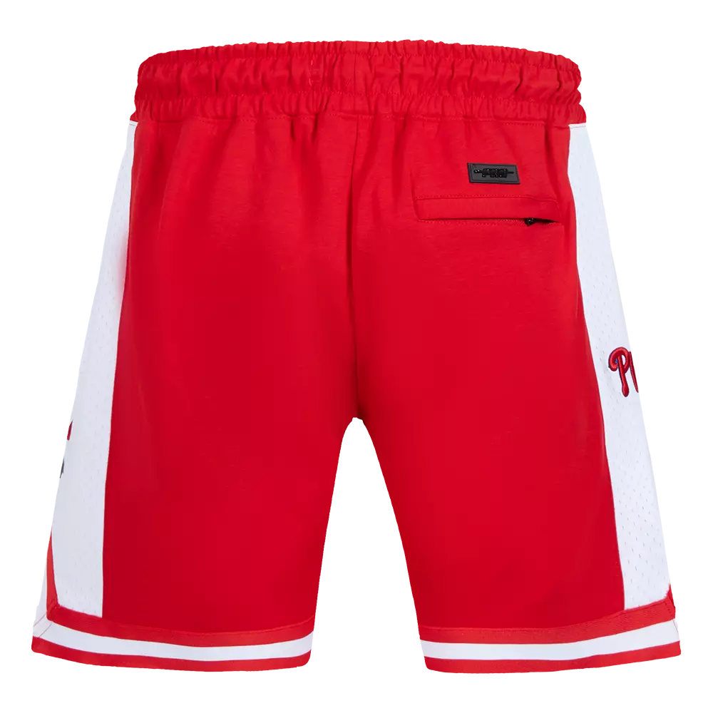 Pro Standard Men's MLB Philadelphia Phillies Script Tail Short - Red - RED