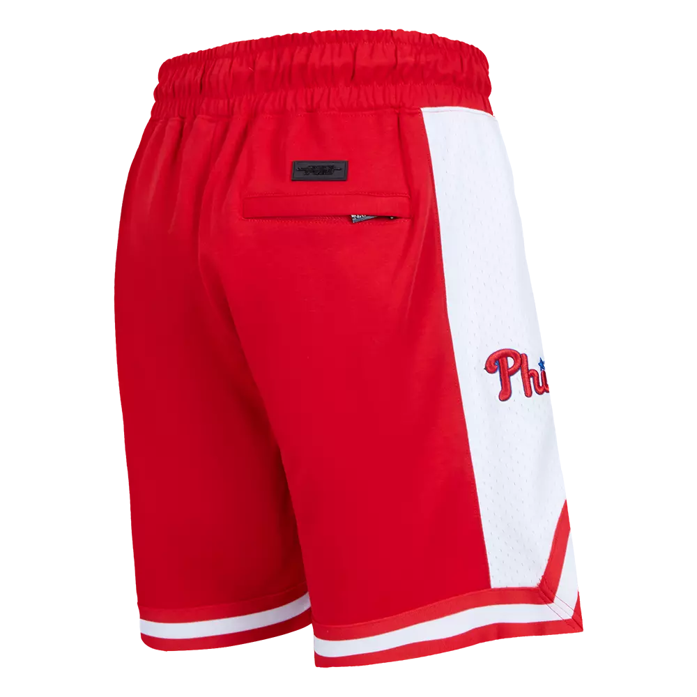 Pro Standard Men's MLB Philadelphia Phillies Script Tail Short - Red - RED