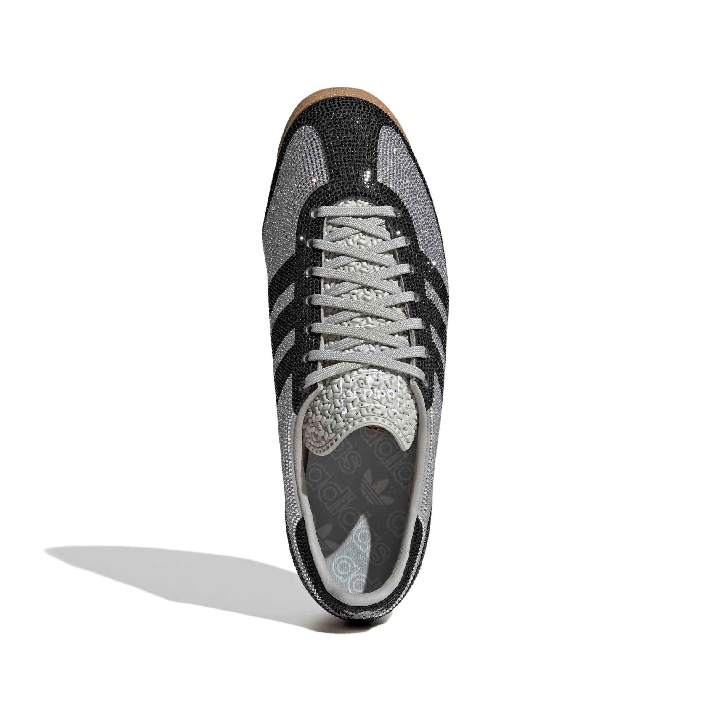 adidas Originals SL 72 OG "Grey Two/Core Black/Ftwr White Rhinestone" Women's Shoe - GREY/BLACK/WHITE Thumbnail View 5