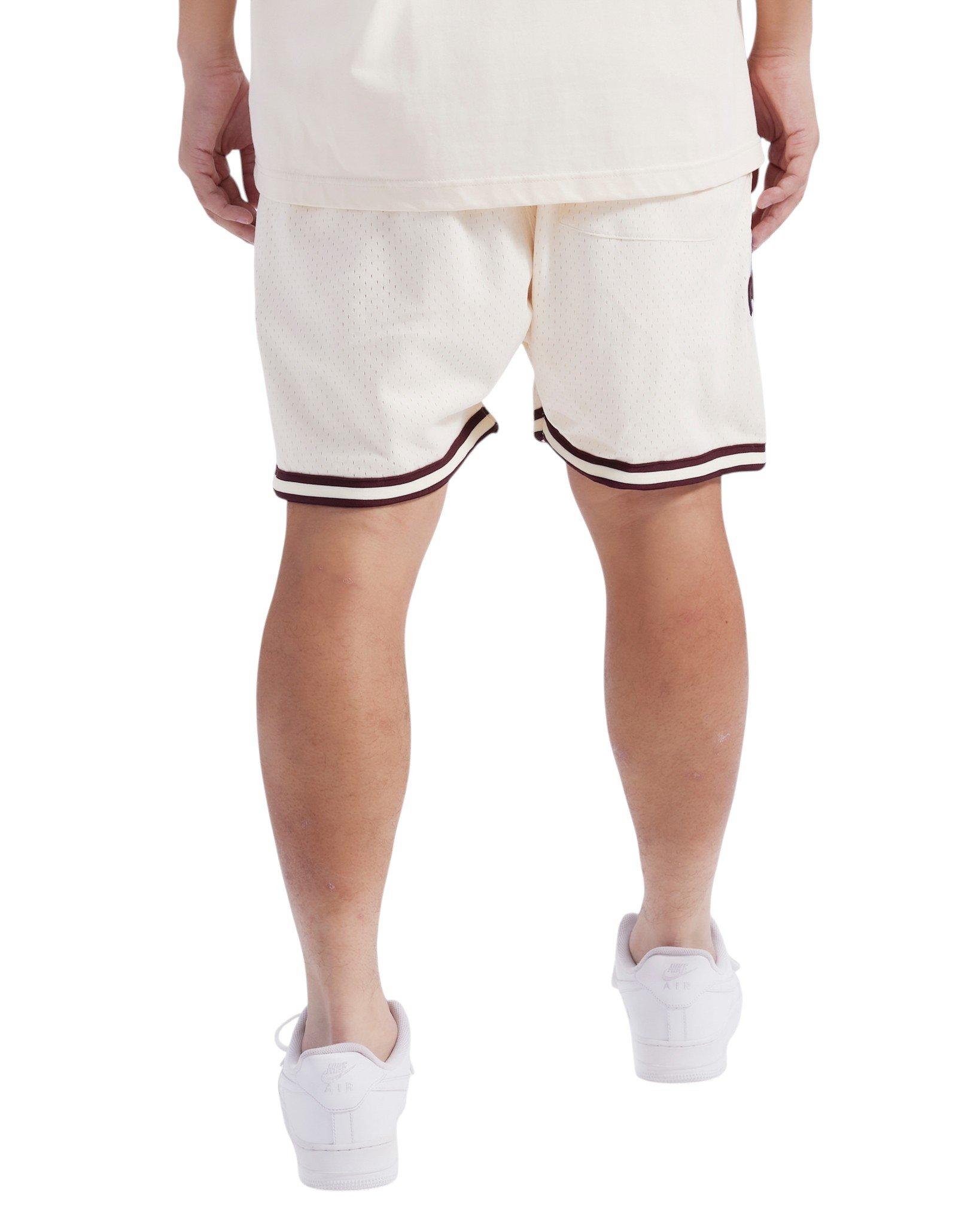 Pro Standard Men's MLB Philadelphia Phillies Retro Logo Mesh Short - Eggshell/Wine - EGGSHELL/WINE
