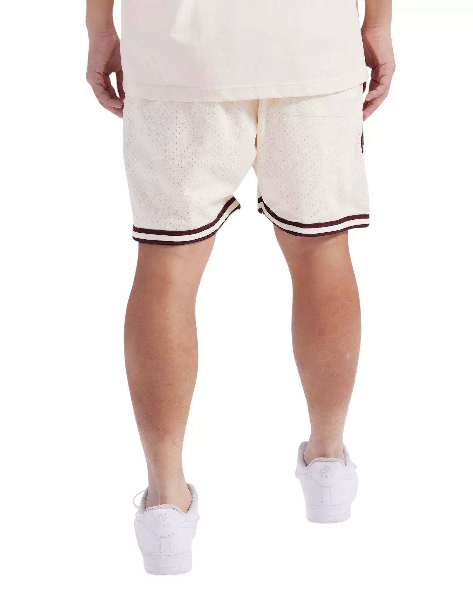 Pro Standard Men's MLB Philadelphia Phillies Retro Logo Mesh Short - Eggshell/Wine - EGGSHELL/WINE