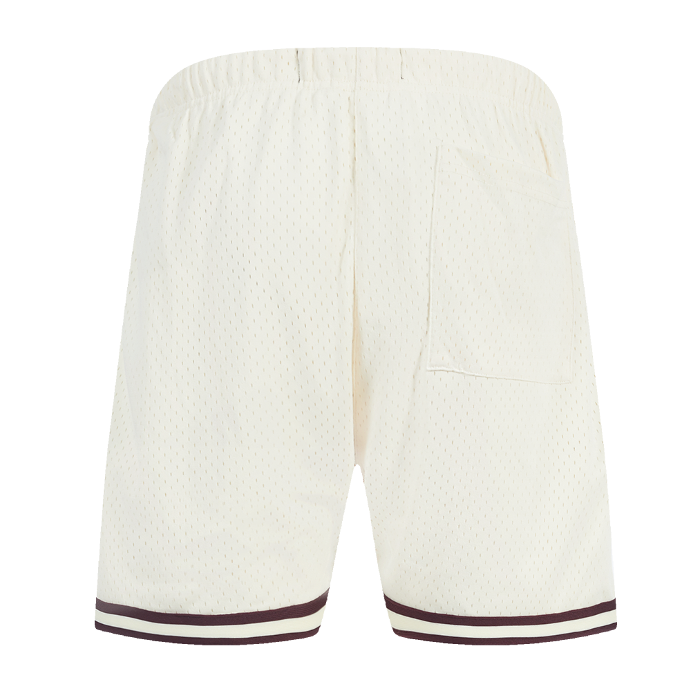 Pro Standard Men's MLB Philadelphia Phillies Retro Logo Mesh Short - Eggshell/Wine - EGGSHELL/WINE