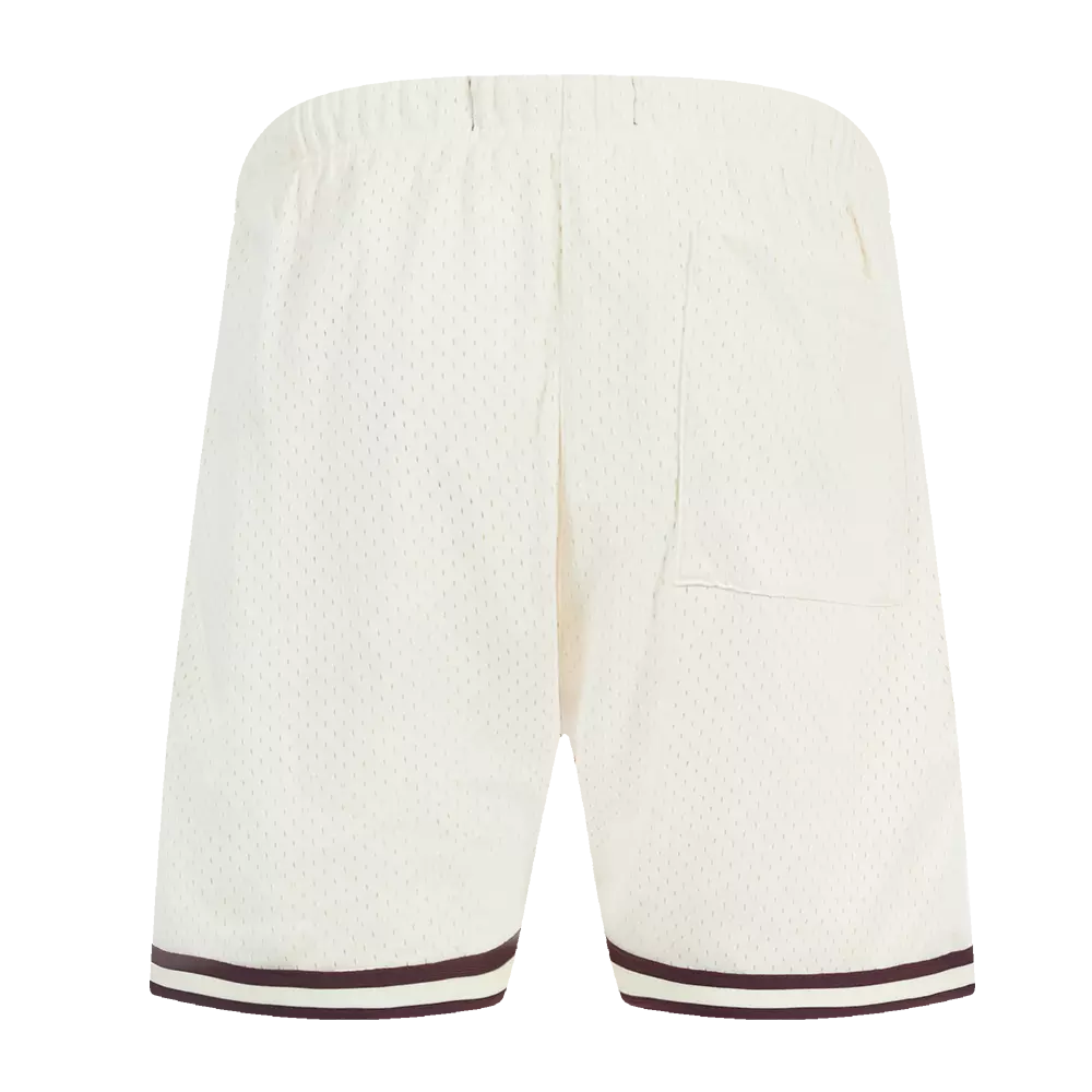 Pro Standard Men's MLB Philadelphia Phillies Retro Logo Mesh Short - Eggshell/Wine - EGGSHELL/WINE