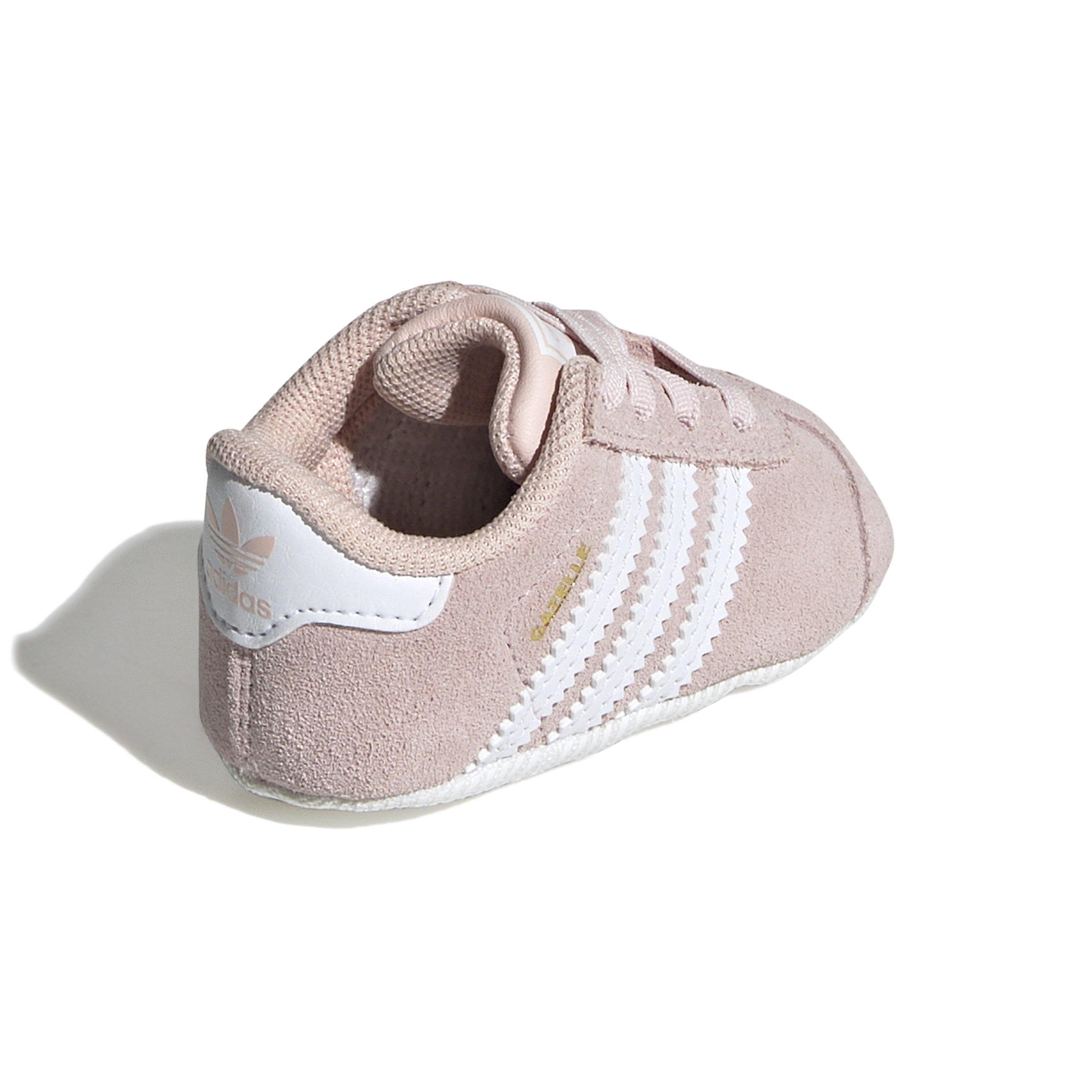 adidas Originals Gazelle Crib Infant Girls' "Icey Pink/Ftwr White/Ftwr White" Shoe