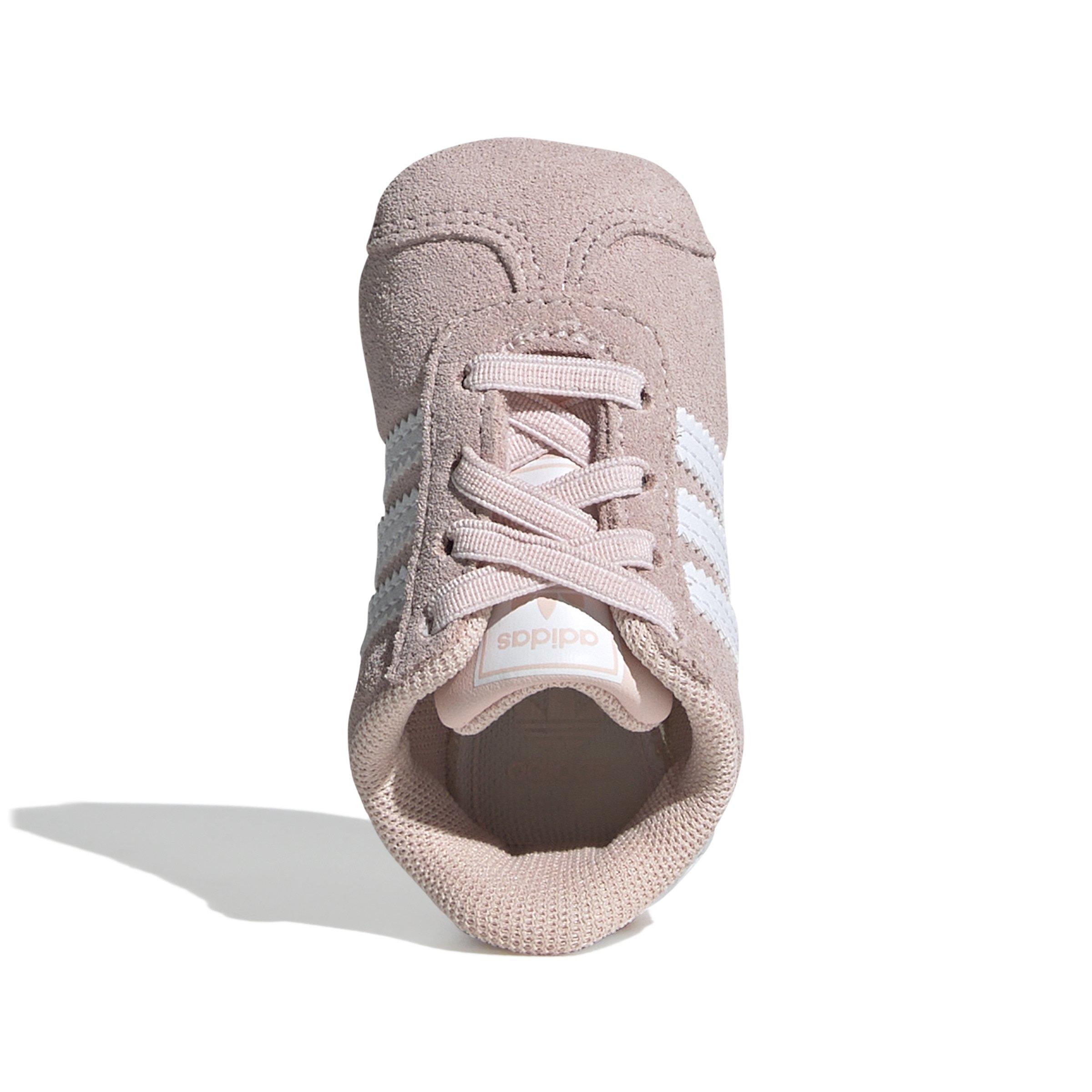 adidas Originals Gazelle Crib Infant Girls' "Icey Pink/Ftwr White/Ftwr White" Shoe