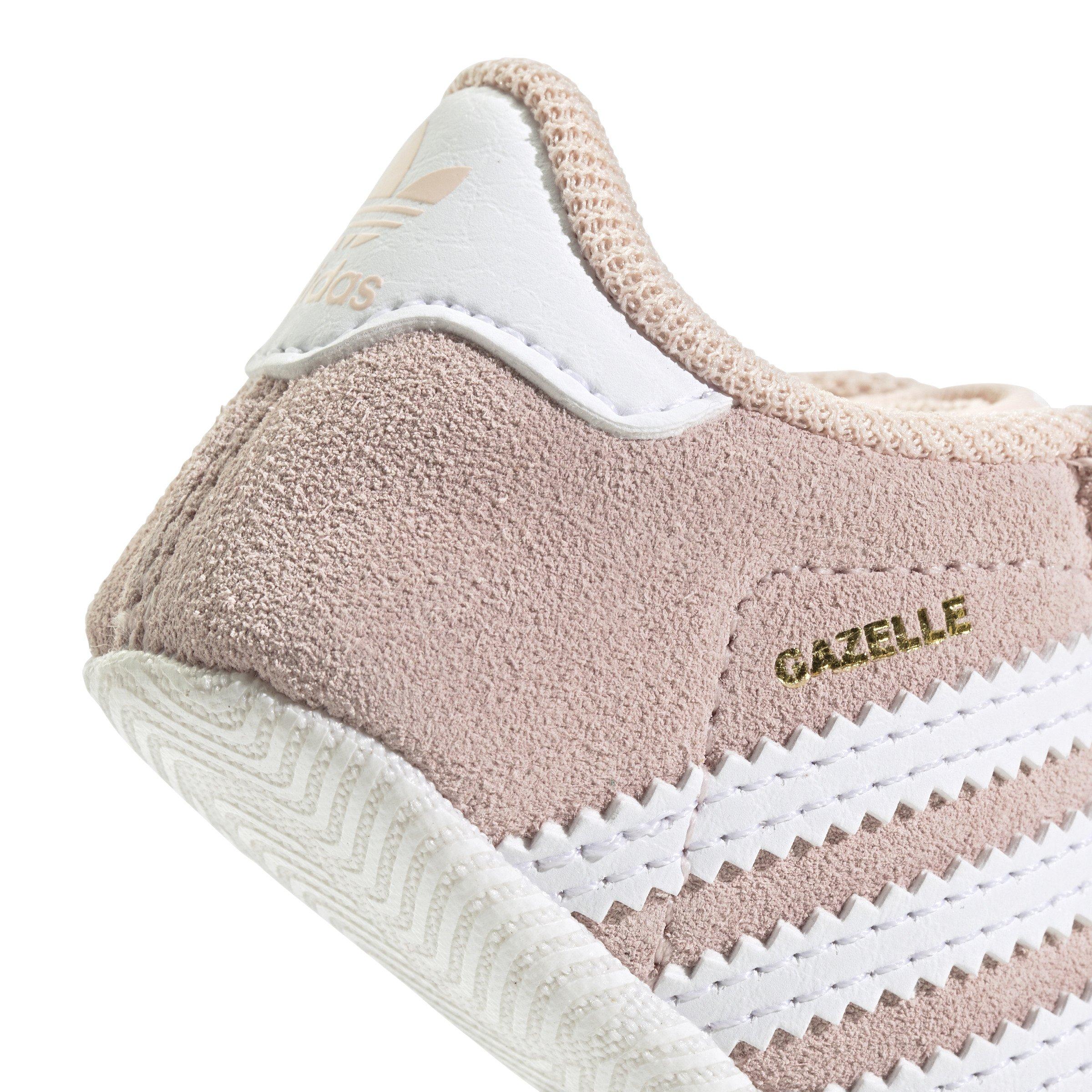 adidas Originals Gazelle Crib Infant Girls' "Icey Pink/Ftwr White/Ftwr White" Shoe